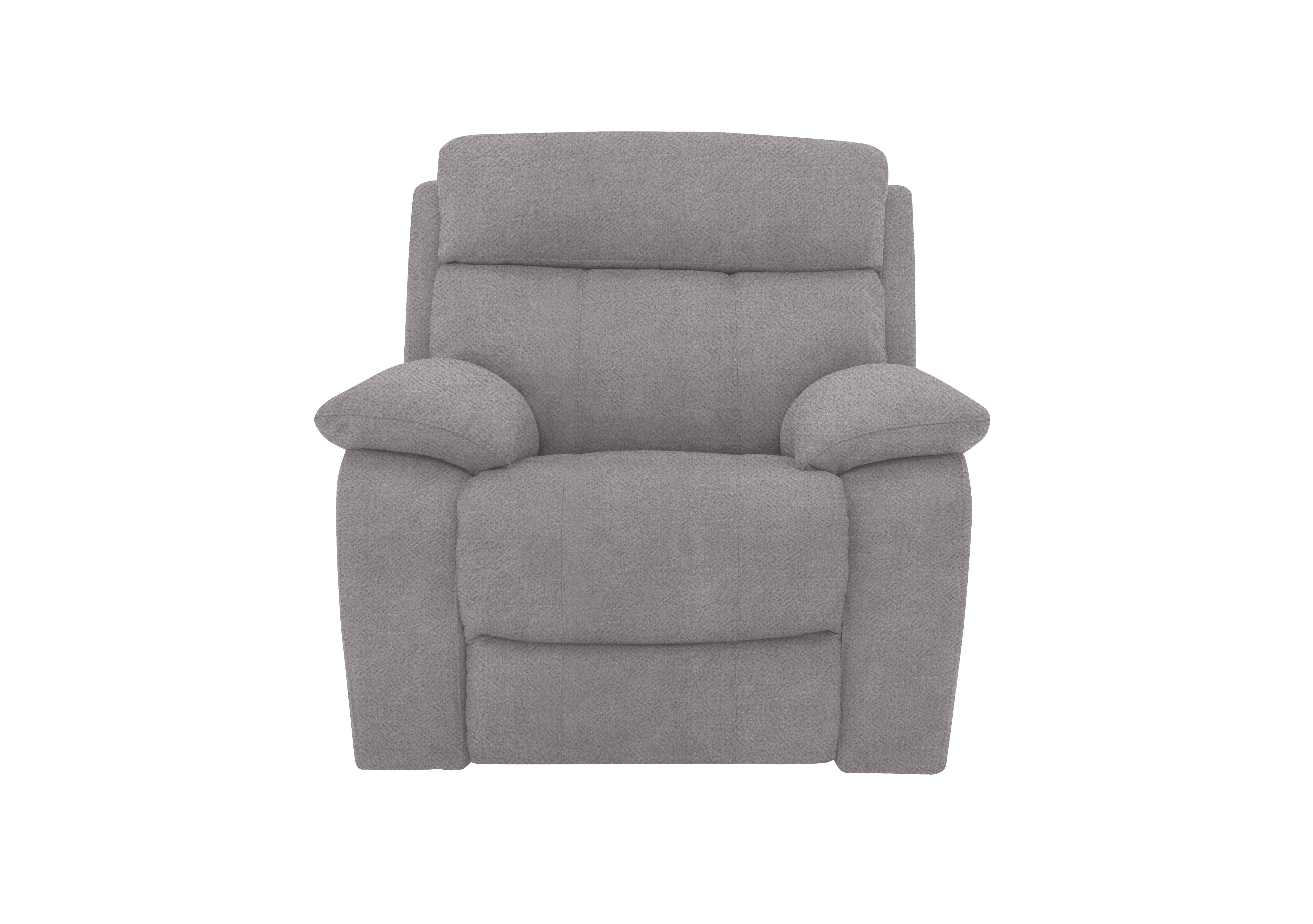 Moreno Fabric Power Recliner Armchair with Power Headrest in Fab-Meo-R27 Pewter on Furniture Village