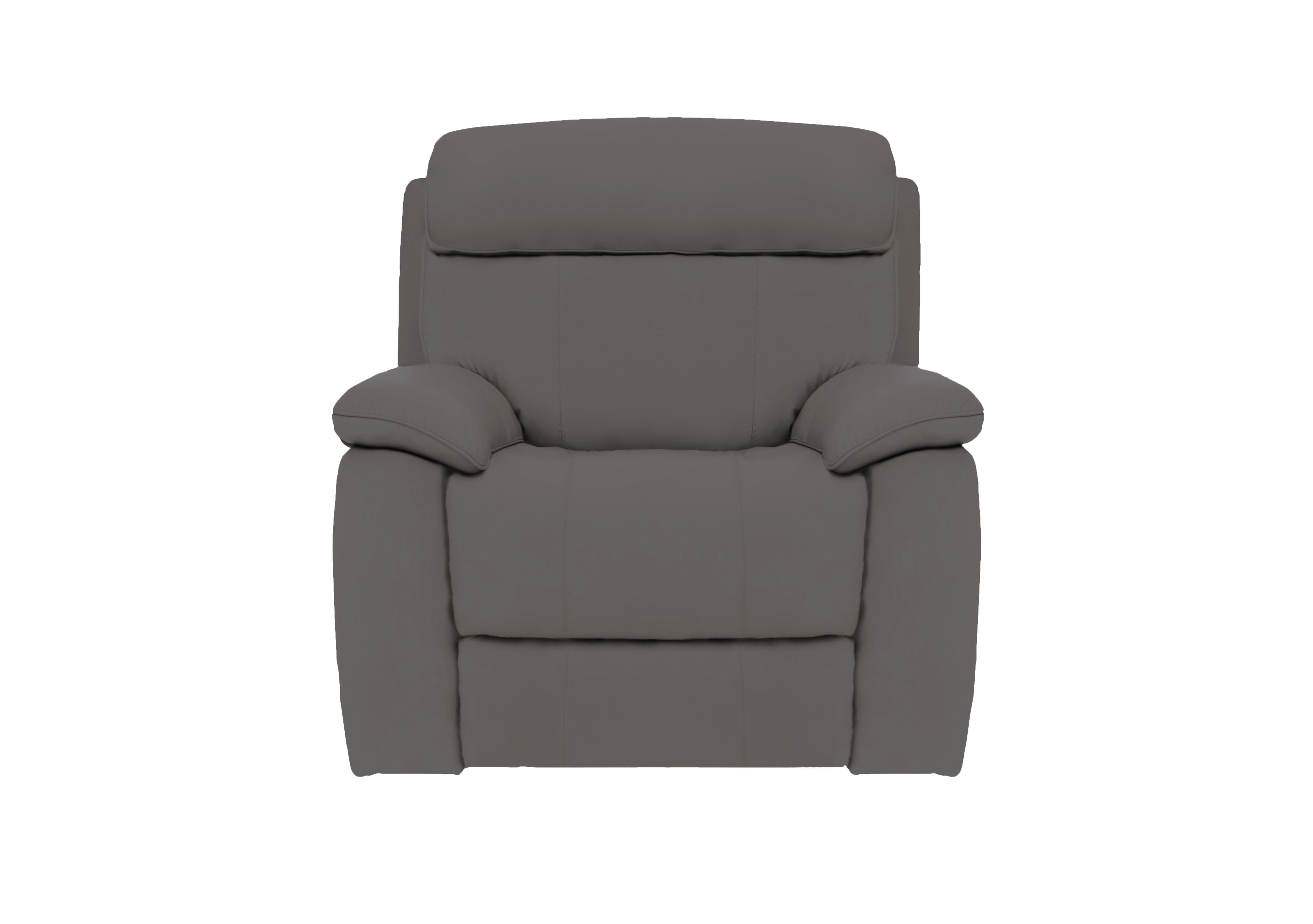 Moreno Leather Power Recliner Armchair with Power Headrest in Bv-042e Elephant on Furniture Village
