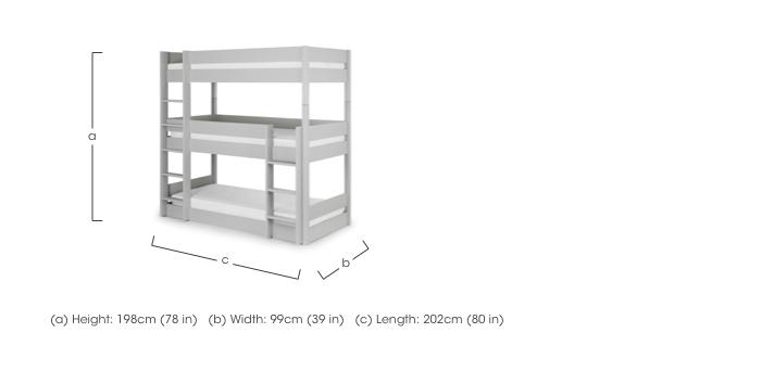 Porter Triple Bunk Bed in  on Furniture Village