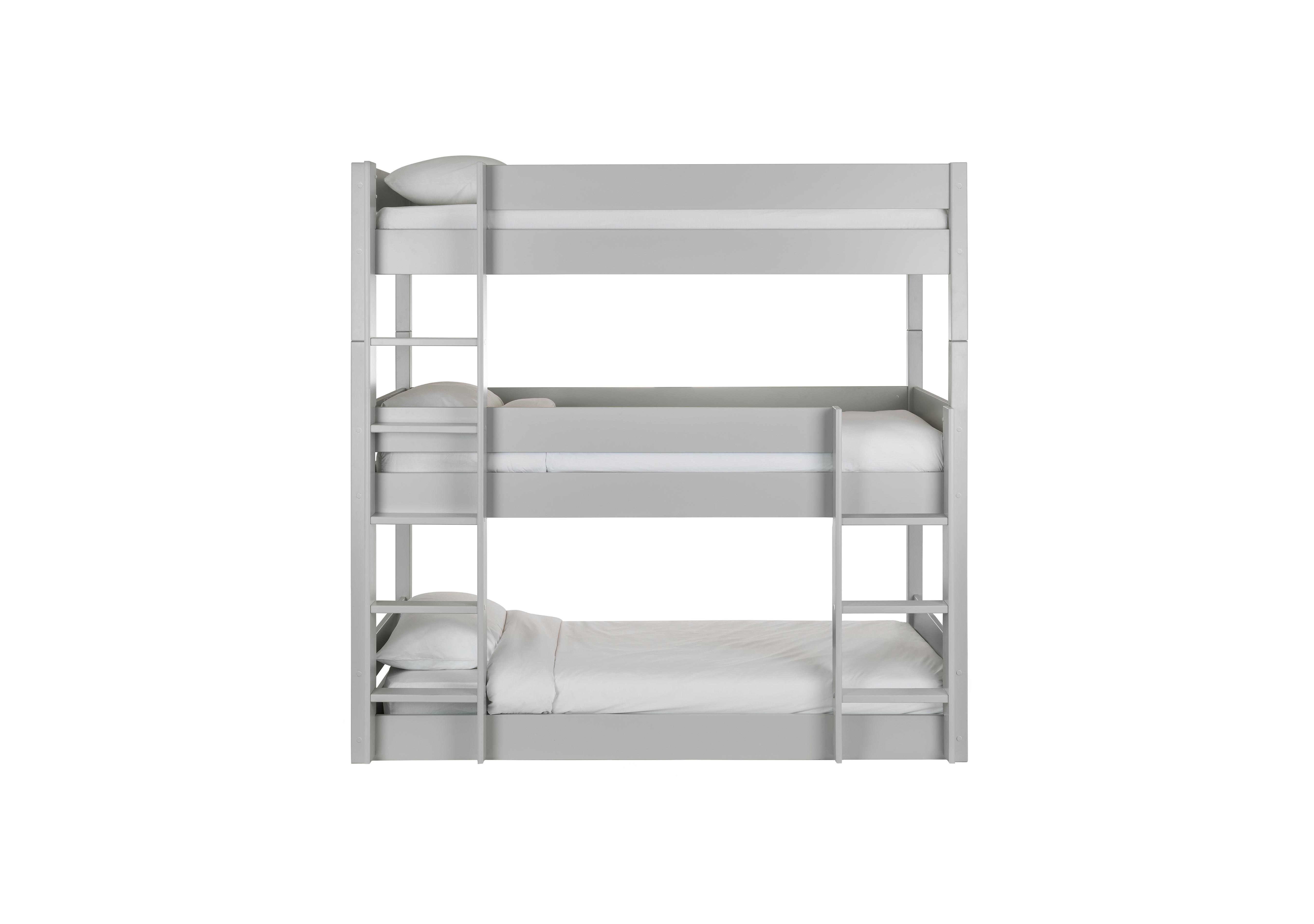 Porter Triple Bunk Bed in Dove Grey on Furniture Village