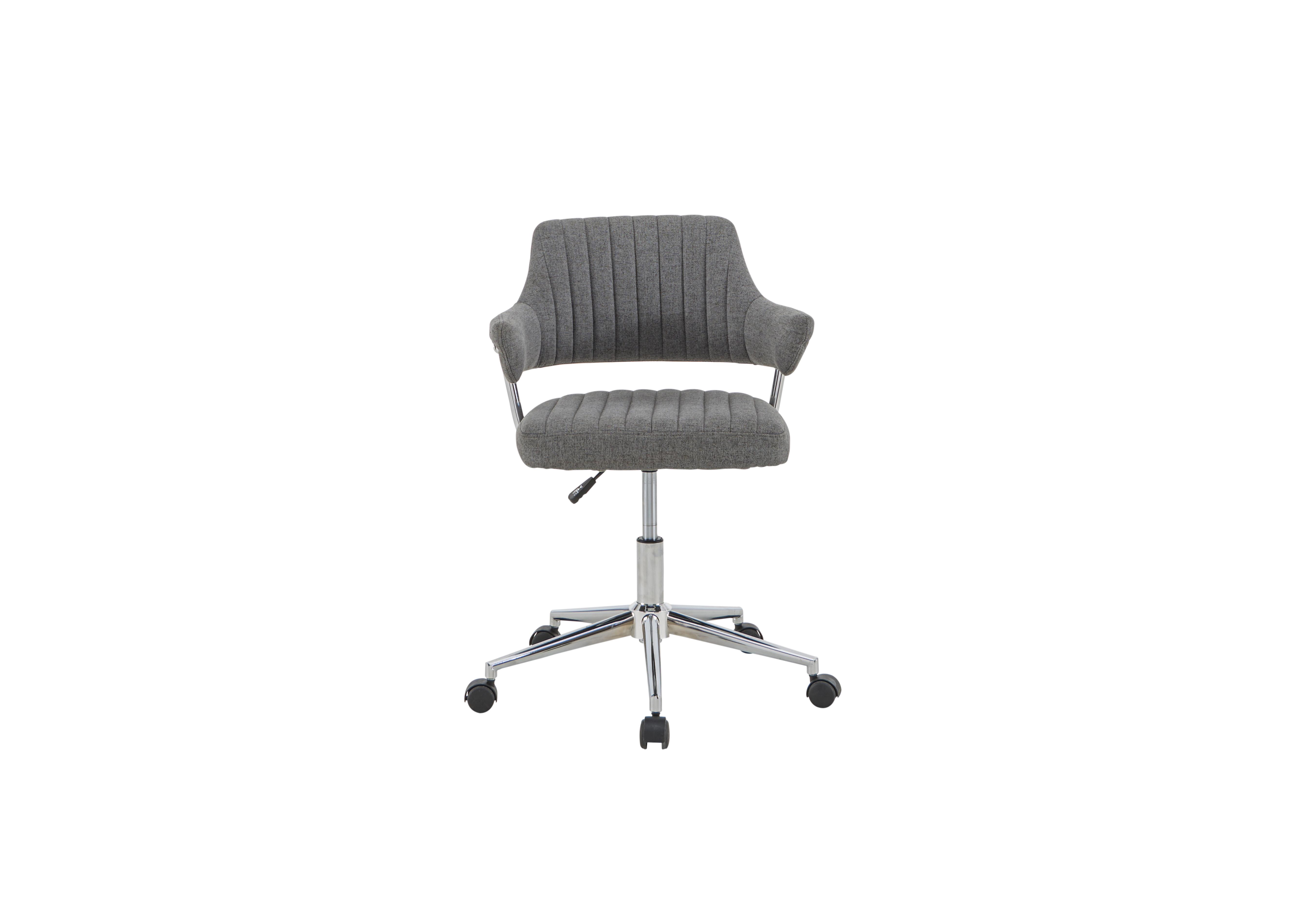Blaire Swivel Office Chair in Grey on Furniture Village