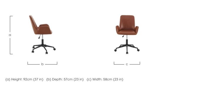 Emerson Swivel Office Chair in  on Furniture Village