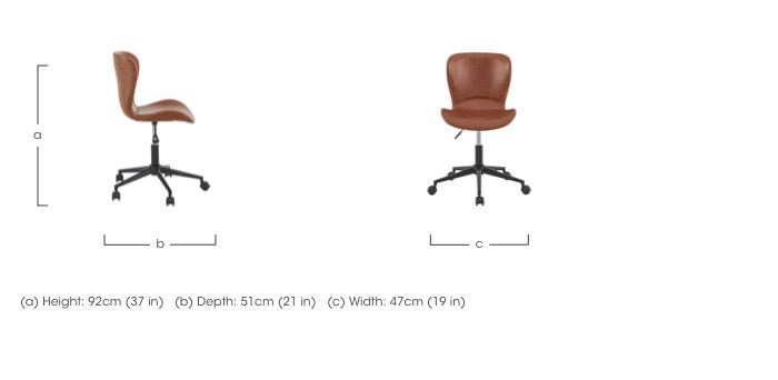 Holden Swivel Office Chair in  on Furniture Village