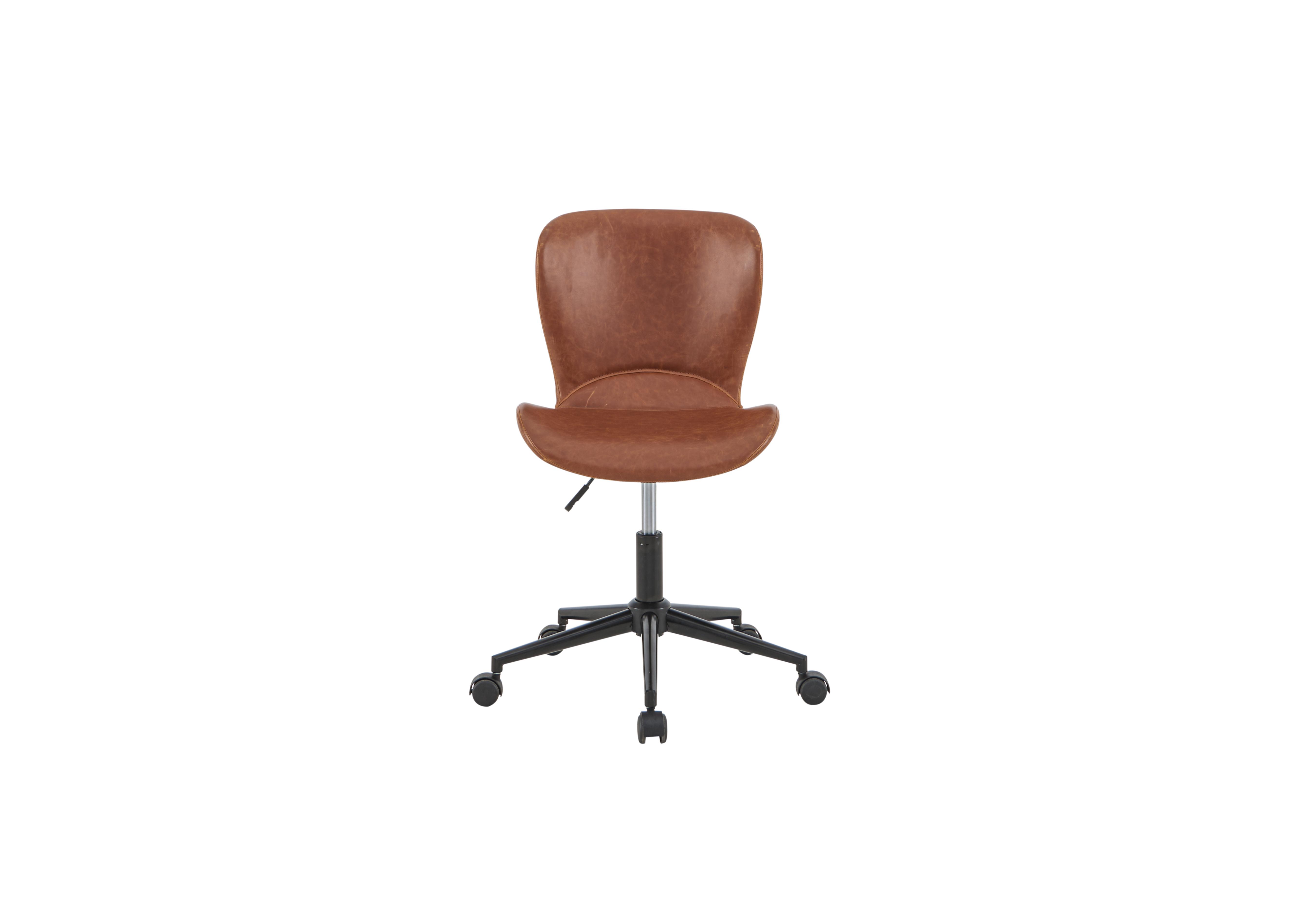 Holden Swivel Office Chair in Brown on Furniture Village