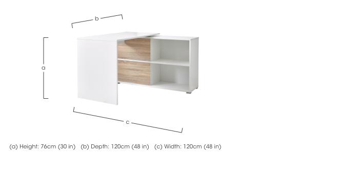 Wyatt Corner Desk in  on Furniture Village