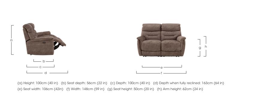 Chicago 2 Seater Fabric Sofa in  on Furniture Village