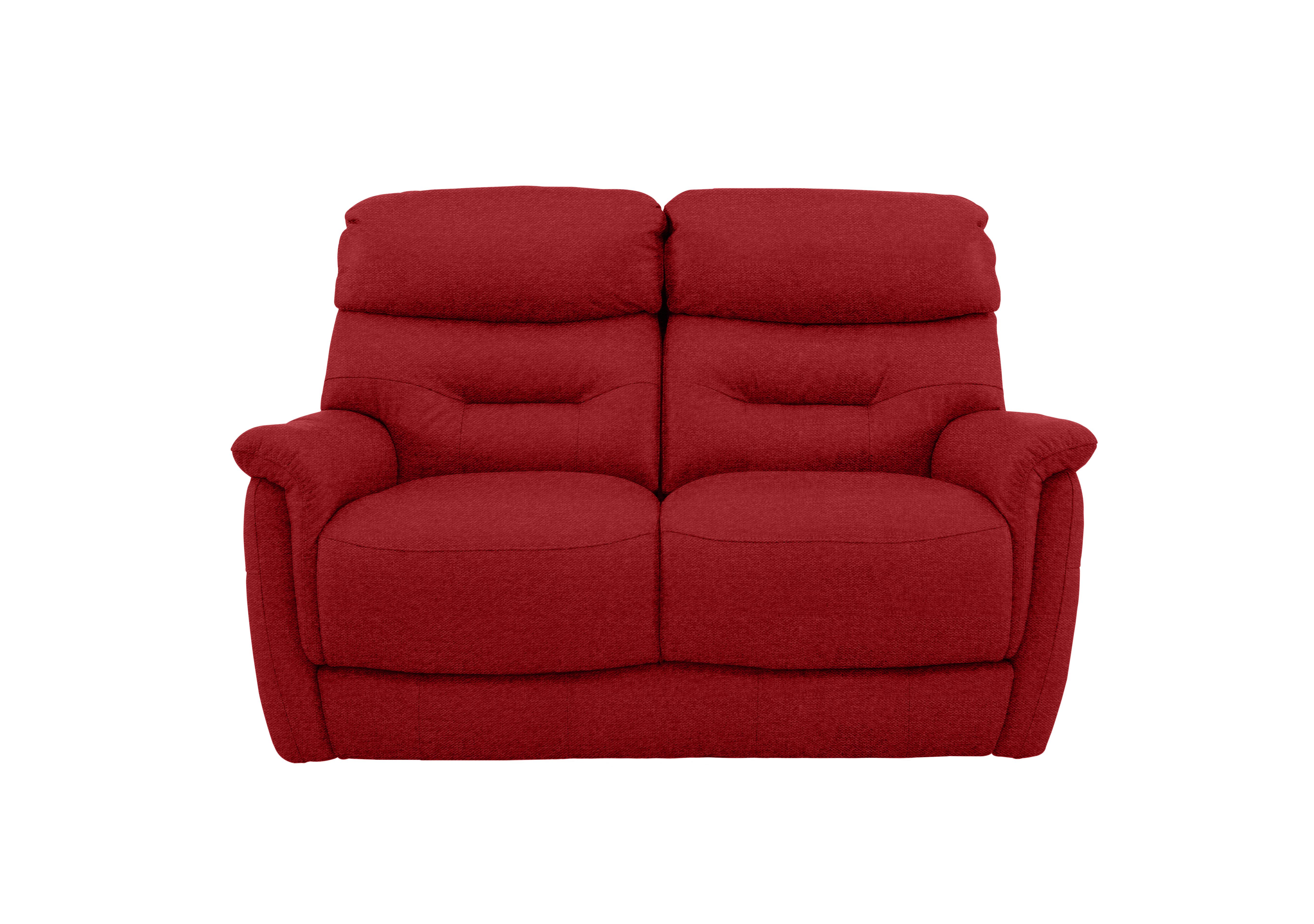 Chicago 2 Seater Fabric Sofa in Fab-Blt-R29 Red on Furniture Village