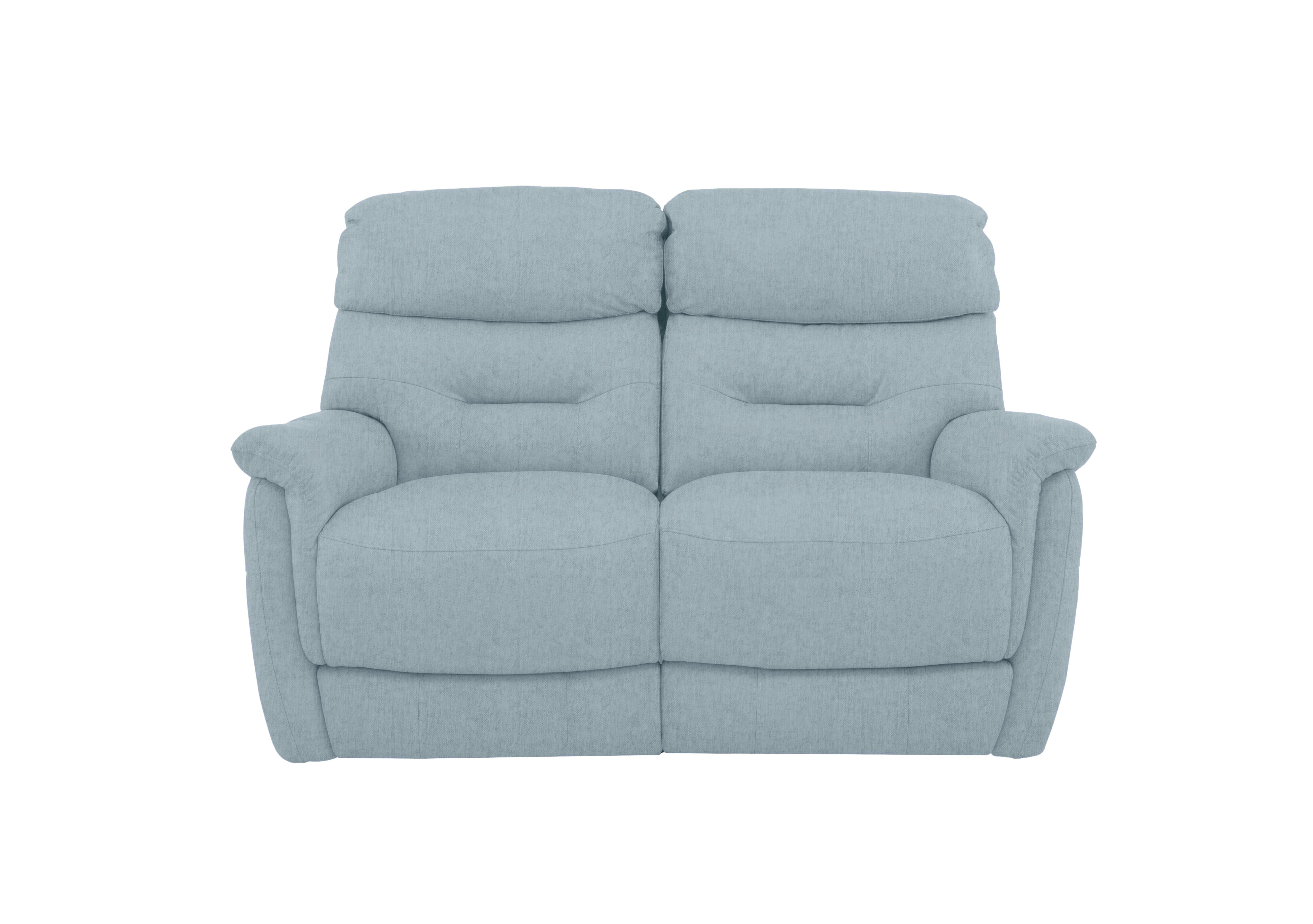Chicago 2 Seater Fabric Sofa in Fab-Meo-R17 Baby Blue on Furniture Village