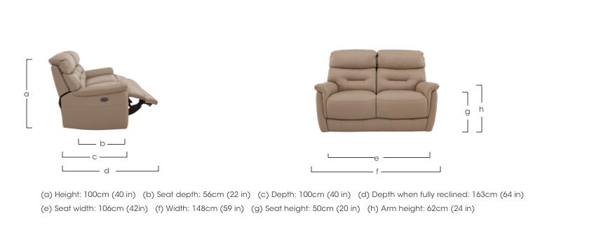 Chicago 2 Seater Leather Sofa in  on Furniture Village