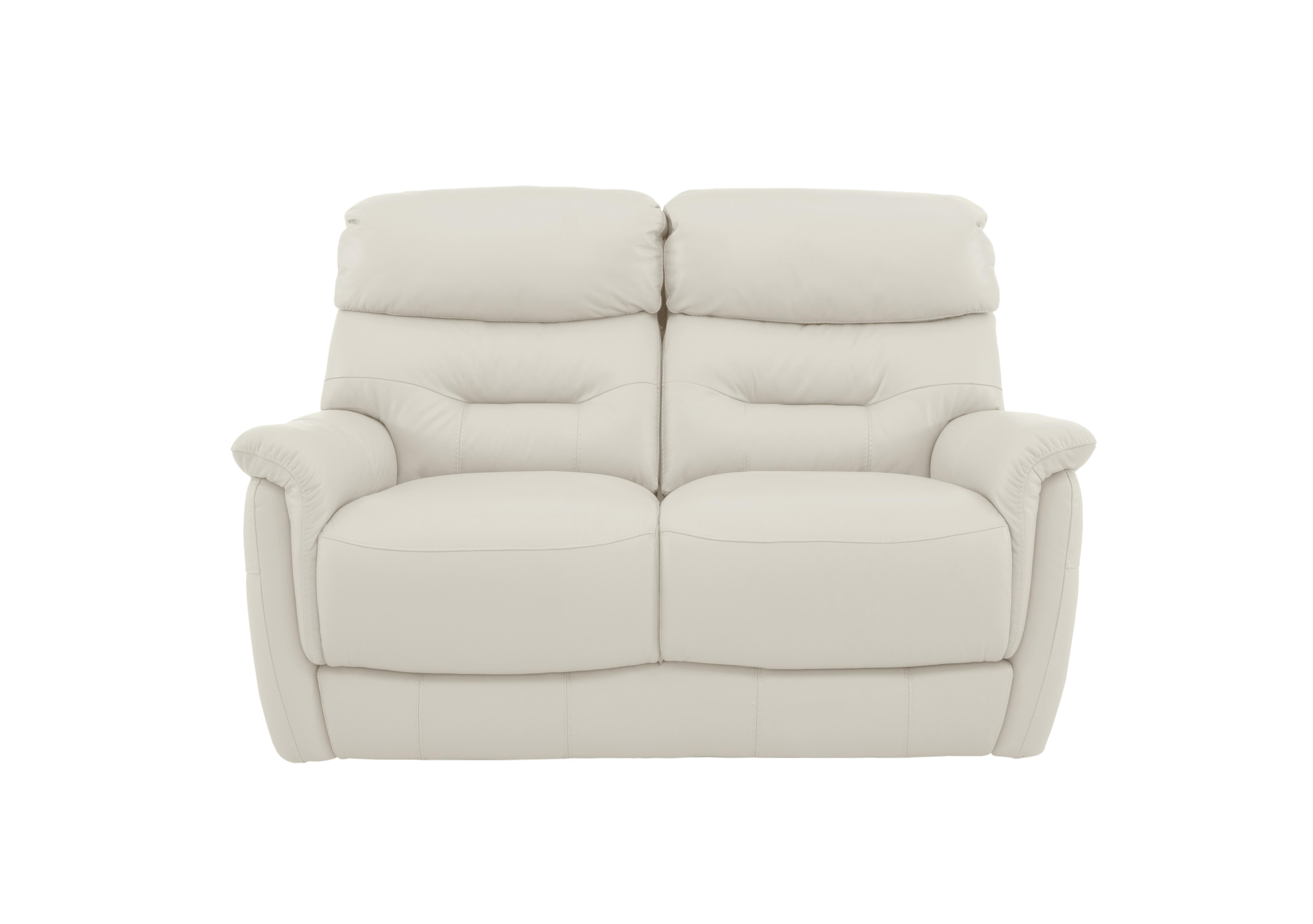 Chicago 2 Seater Leather Sofa in Bv-156e Frost on Furniture Village