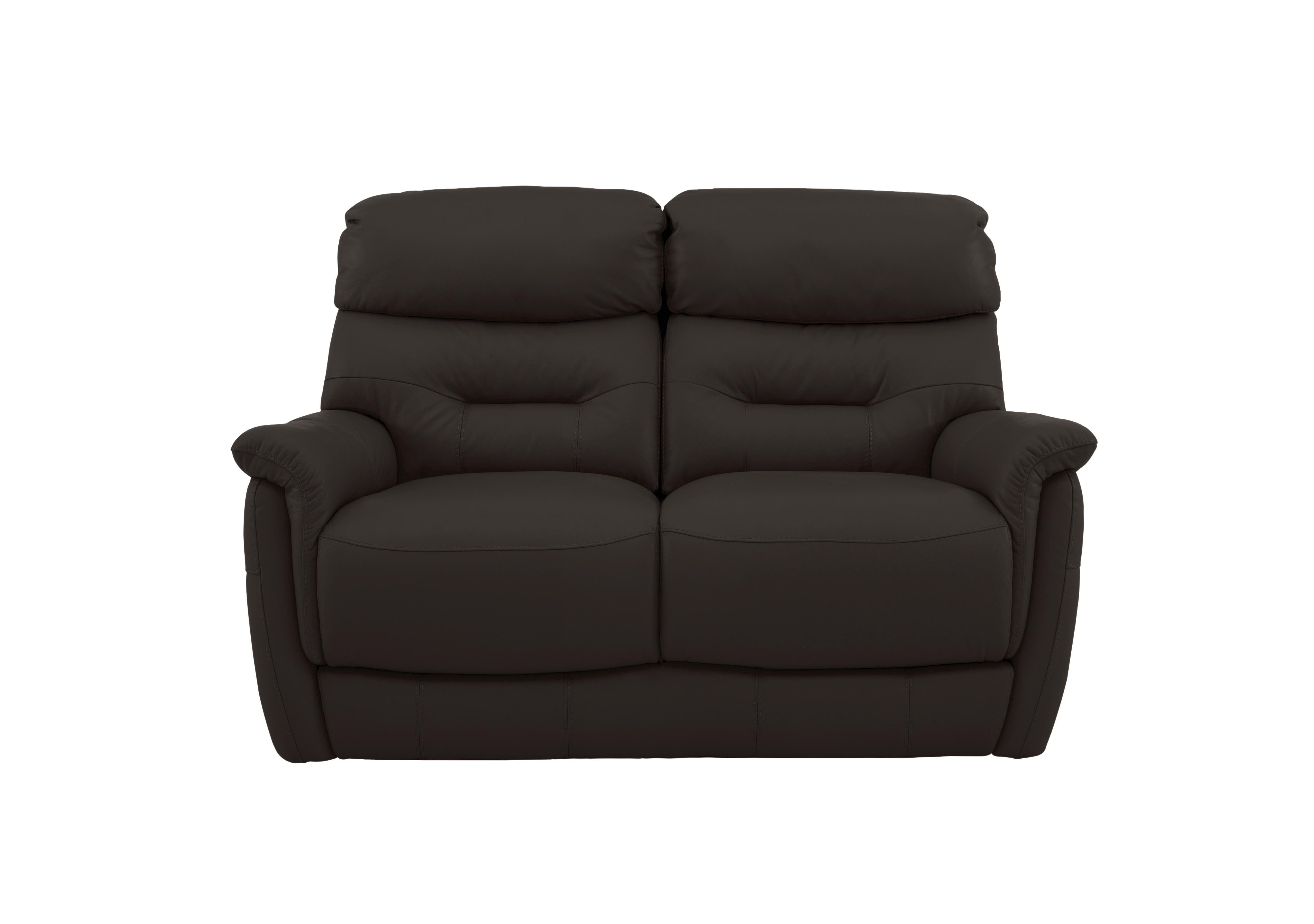 Chicago 2 Seater Leather Sofa in Bv-1748 Dark Chocolate on Furniture Village