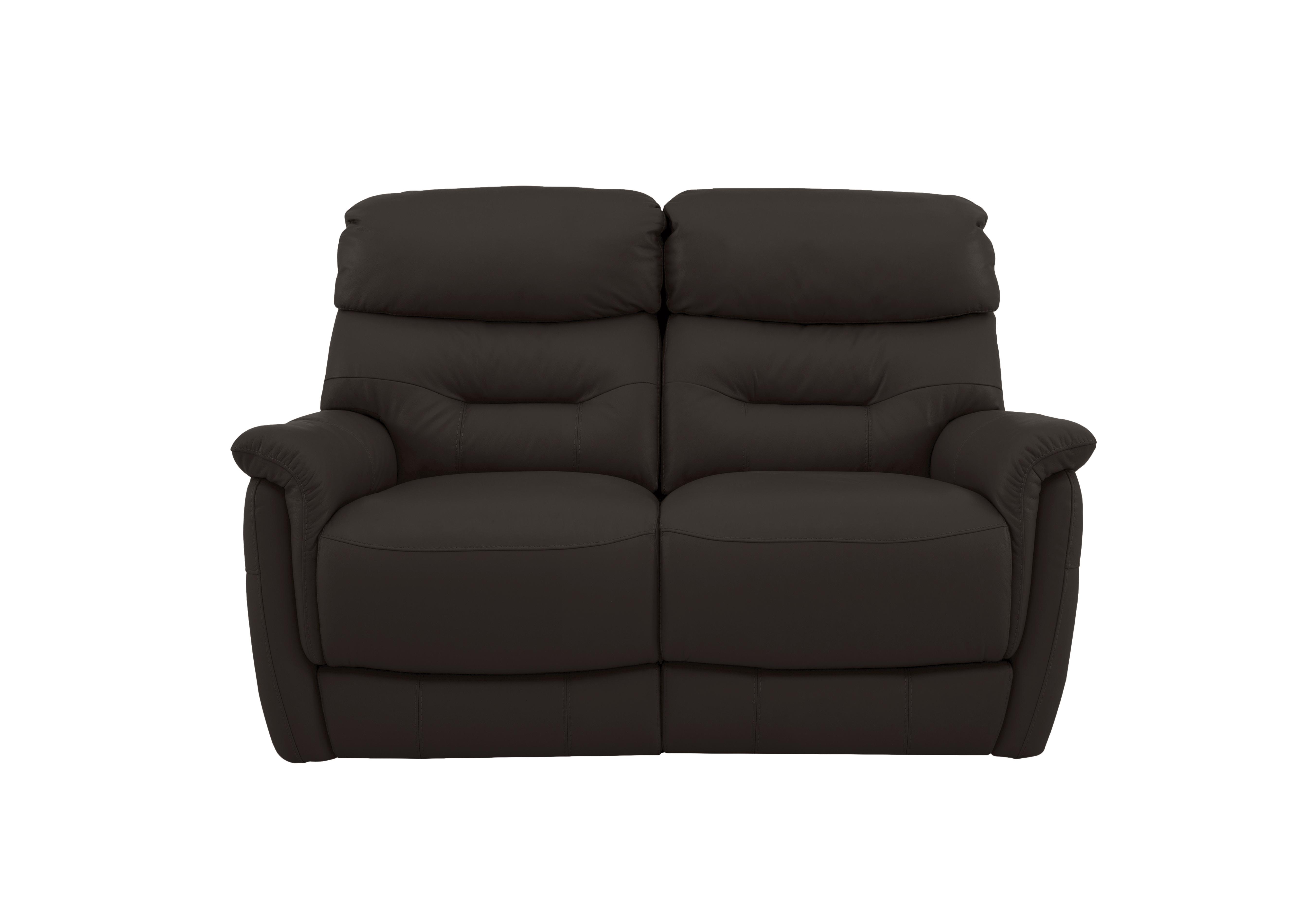 Chicago 2 Seater Leather Sofa in Bv-1748 Dark Chocolate on Furniture Village