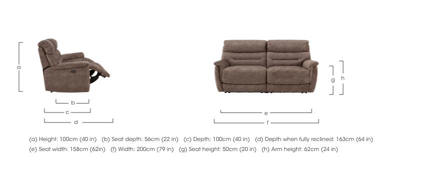 Chicago 3 Seater Fabric Sofa in  on Furniture Village