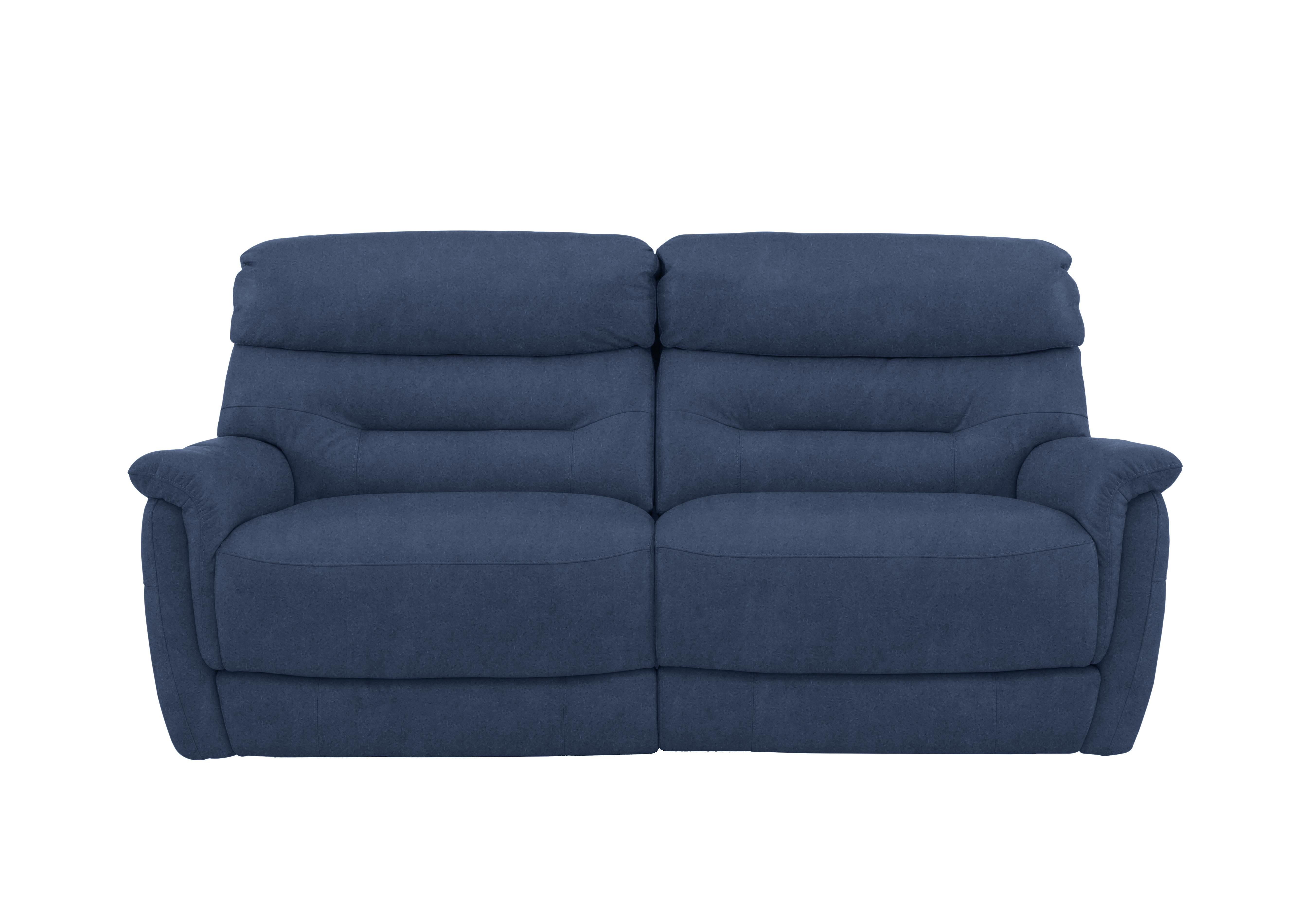 Chicago 3 Seater Fabric Sofa in Bfa-Blj-R10 Blue on Furniture Village