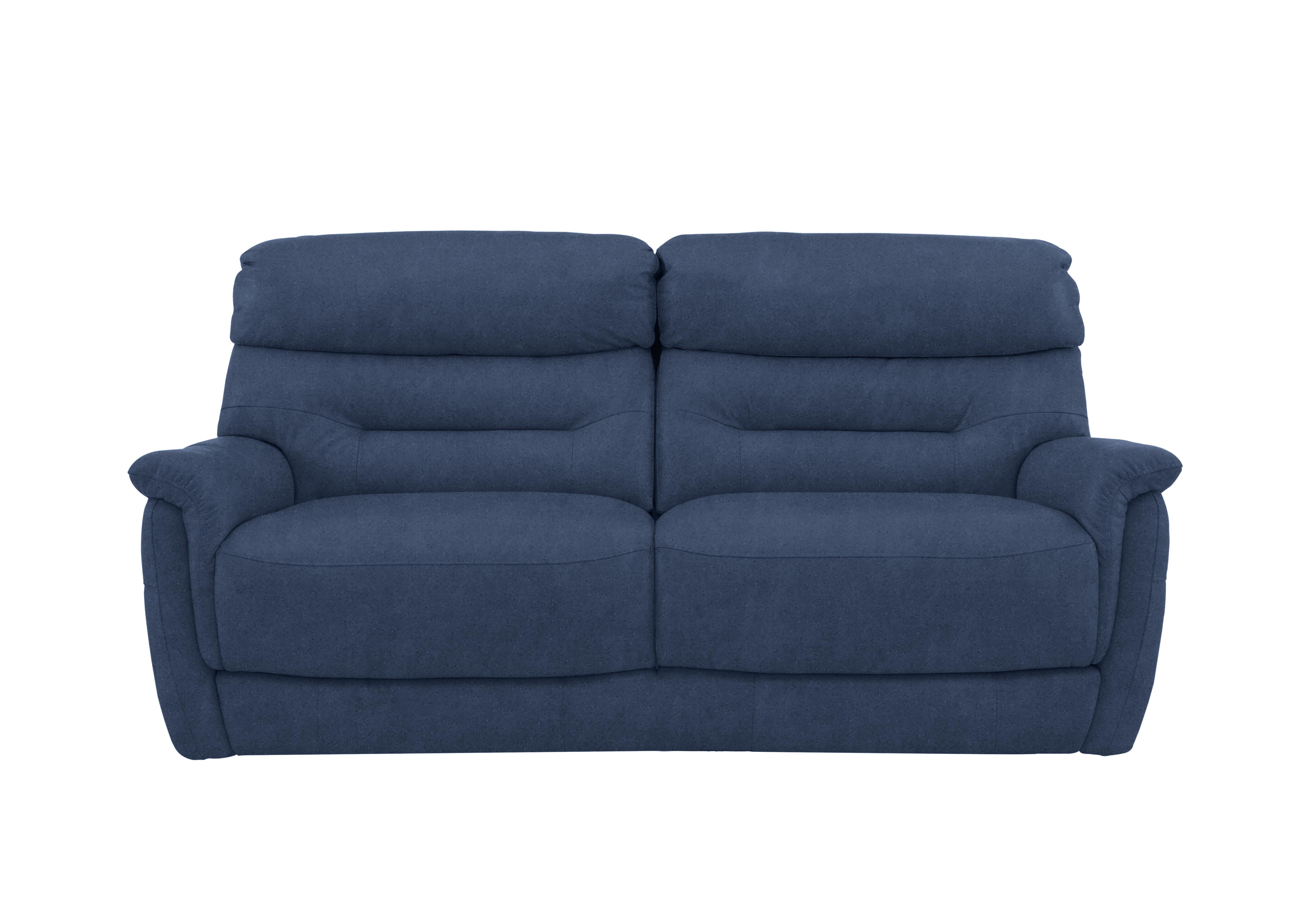 Chicago 3 Seater Fabric Sofa in Bfa-Blj-R10 Blue on Furniture Village