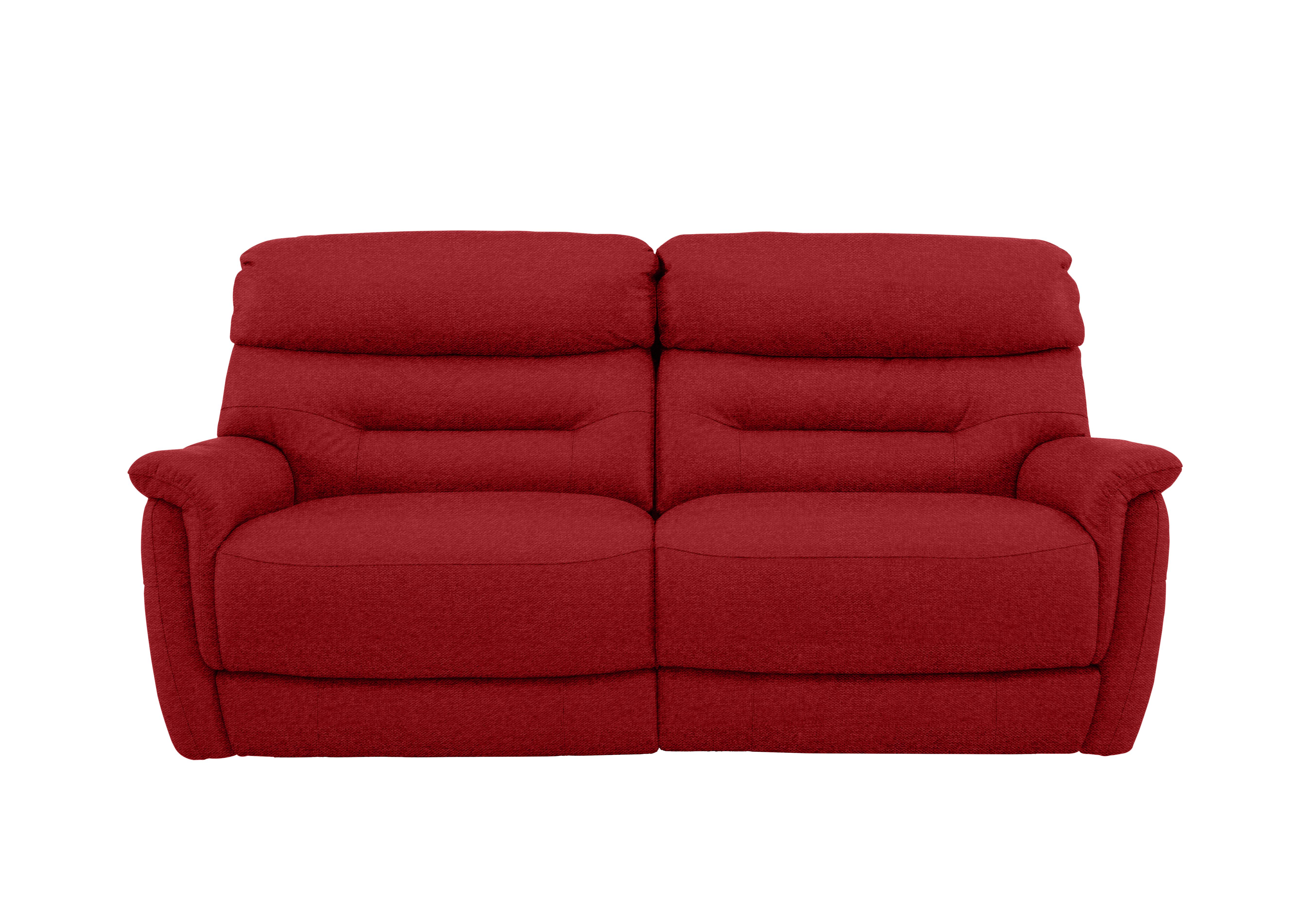 Chicago 3 Seater Fabric Sofa in Fab-Blt-R29 Red on Furniture Village
