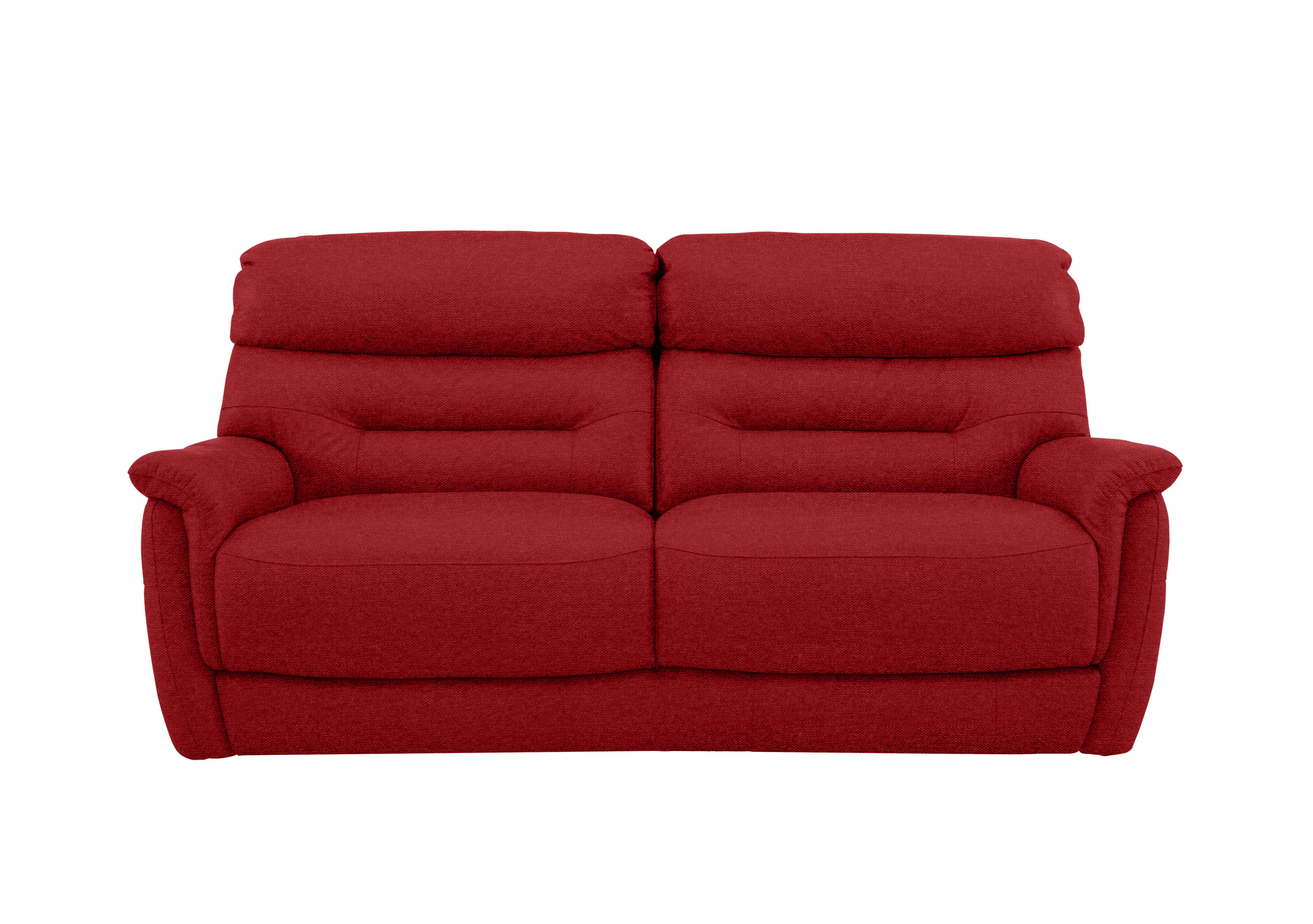 Chicago 3 Seater Fabric Sofa in Fab-Blt-R29 Red on Furniture Village