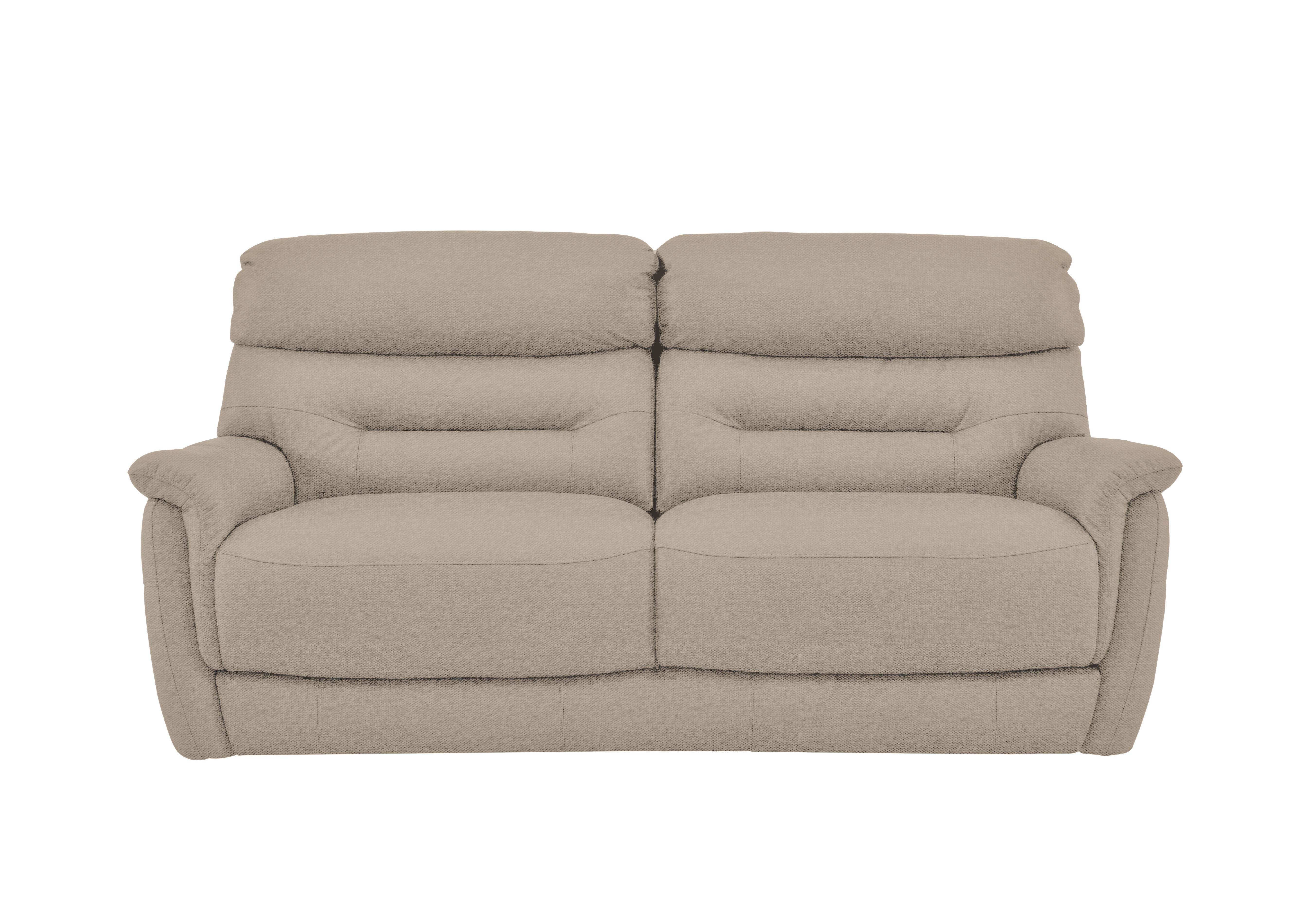 Chicago 3 Seater Fabric Sofa in Fab-Ska-R28 Beige on Furniture Village