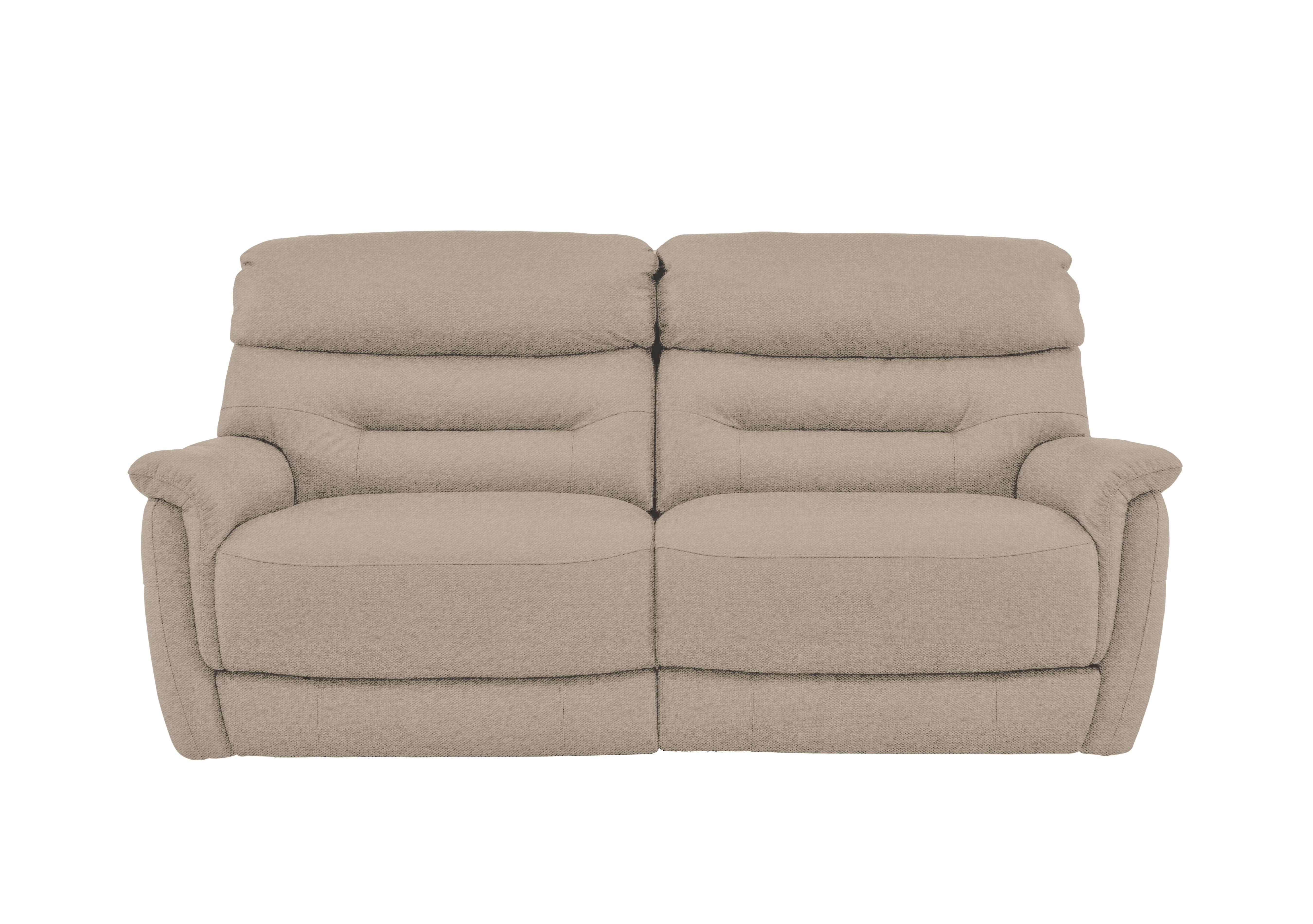 Chicago 3 Seater Fabric Sofa in Fab-Ska-R28 Beige on Furniture Village