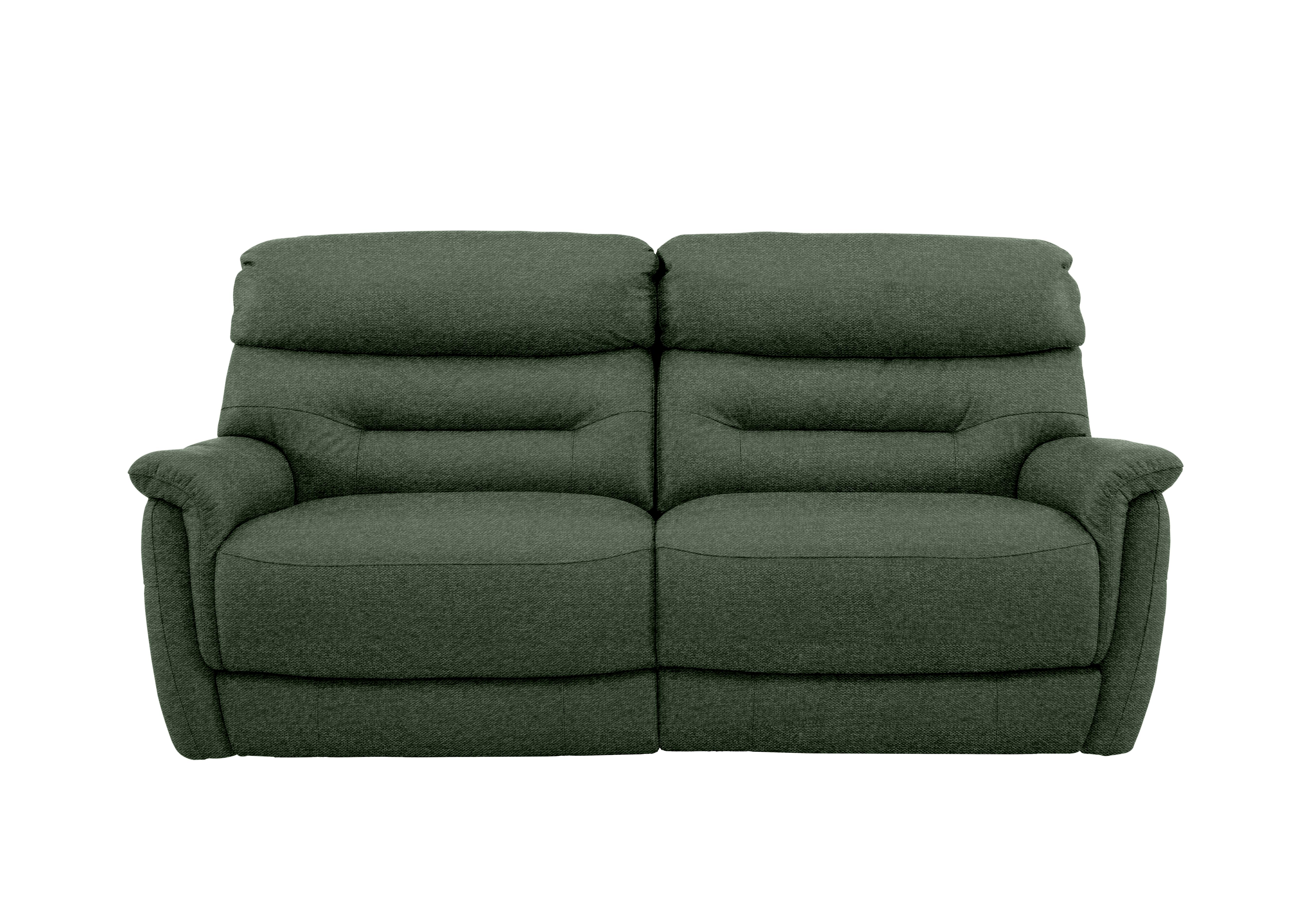 Chicago 3 Seater Fabric Sofa in Fab-Ska-R48 Moss Green on Furniture Village