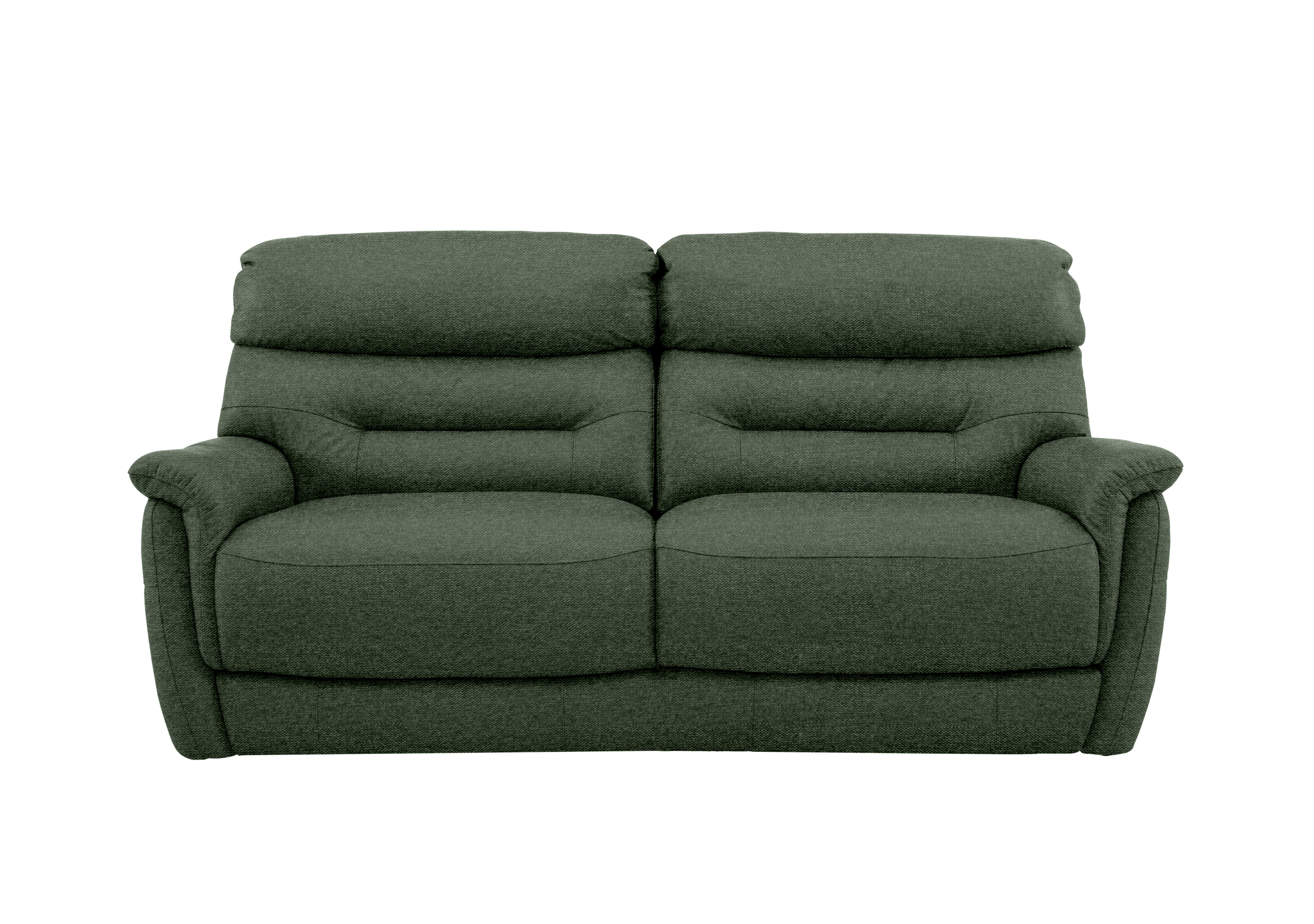 Chicago 3 Seater Fabric Sofa in Fab-Ska-R48 Moss Green on Furniture Village