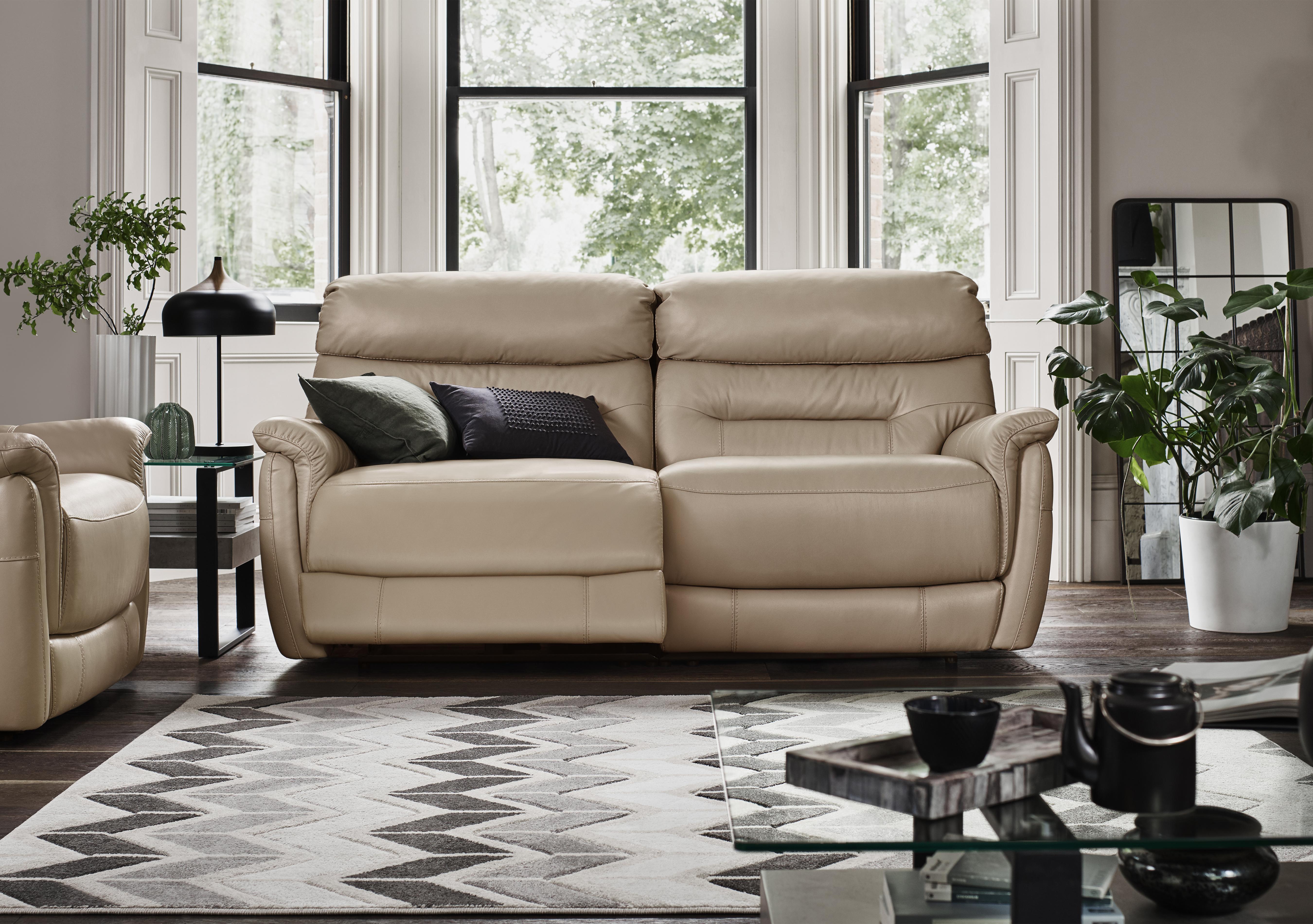 Chicago 3 Seater Leather Sofa in  on Furniture Village