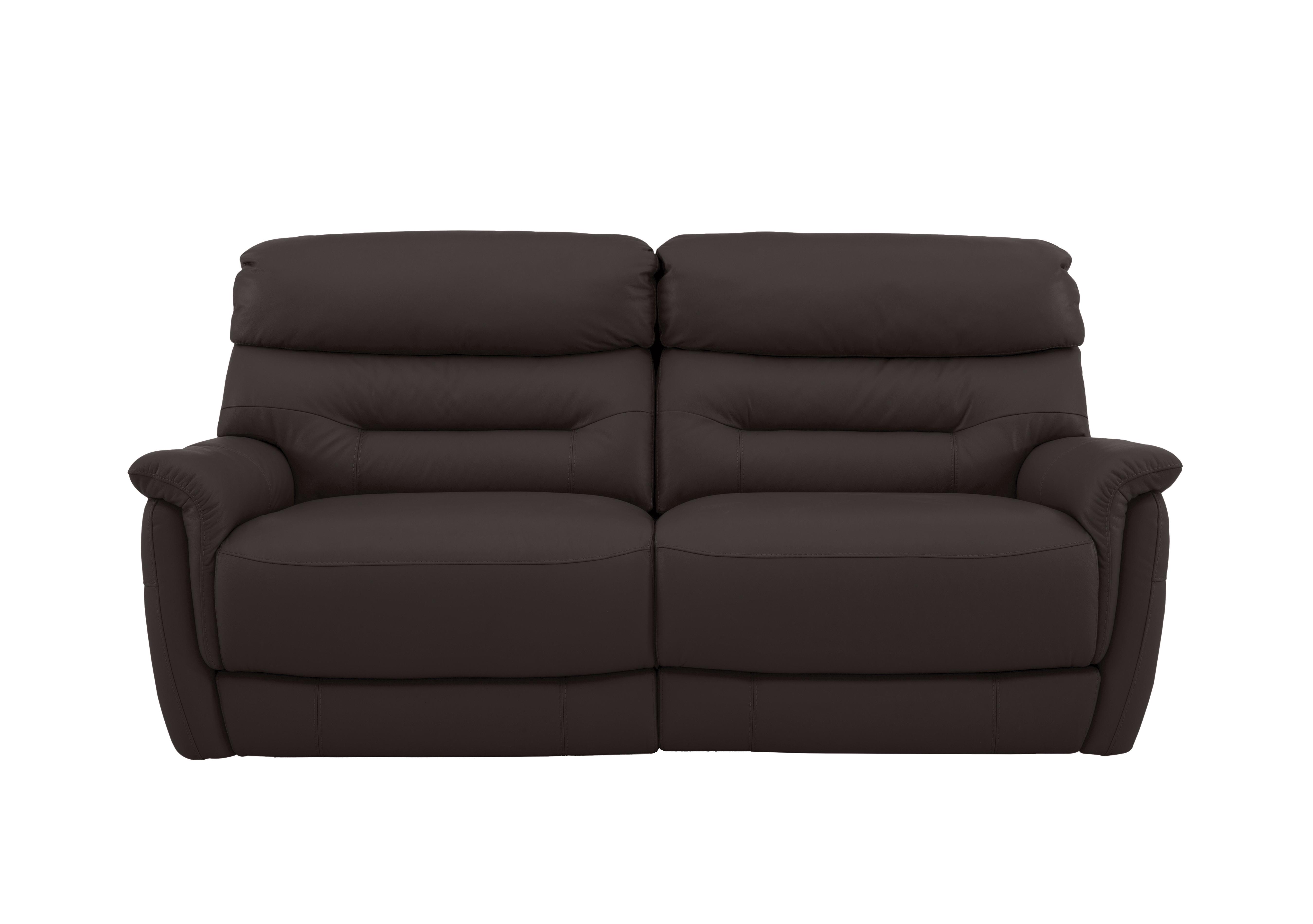 Chicago 3 Seater Leather Sofa in Nc-037c Walnut on Furniture Village