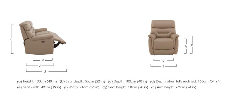 Chicago Leather Armchair in  on Furniture Village