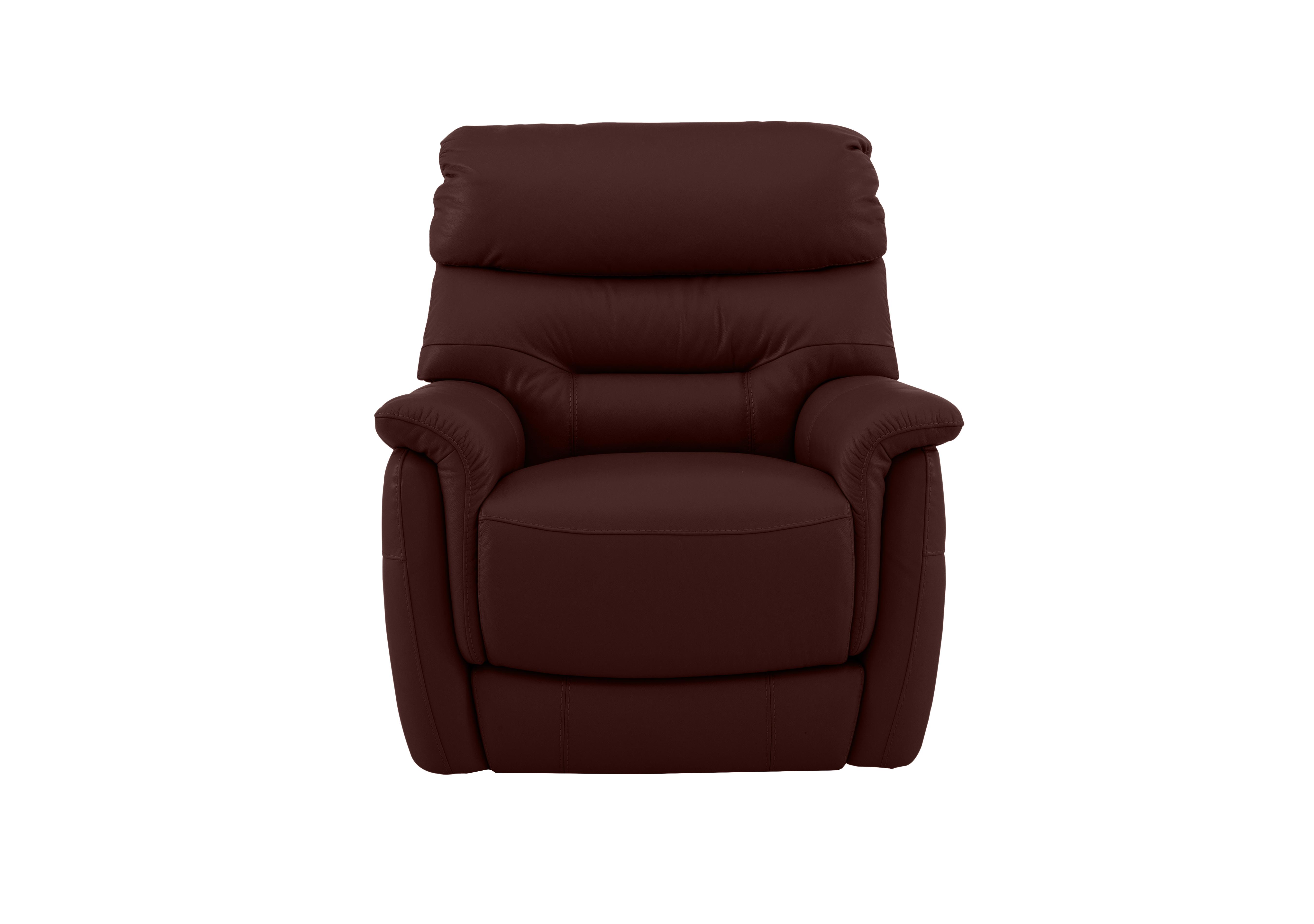 Chicago Leather Armchair in An-751b Burgundy on Furniture Village