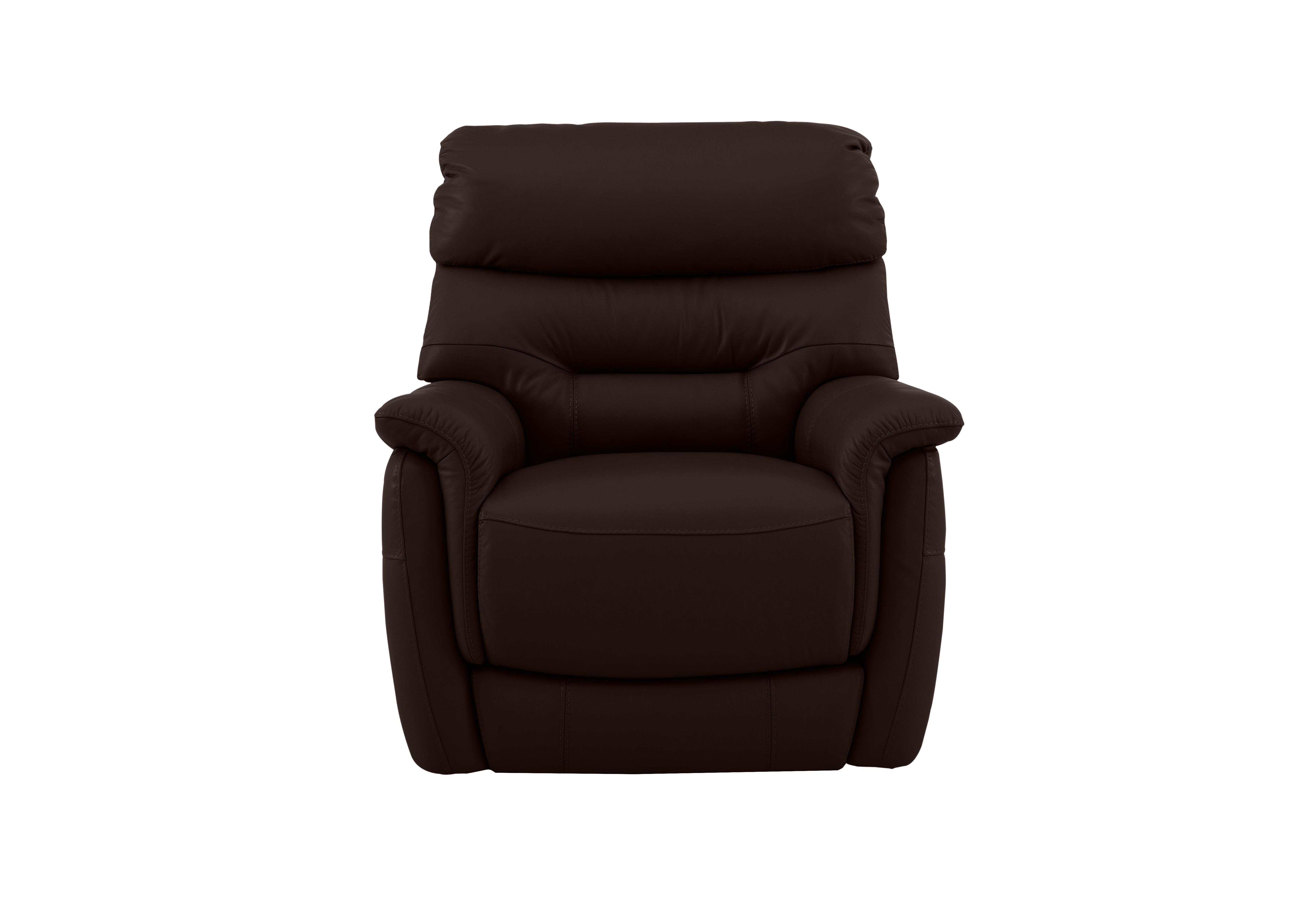 Chicago Leather Armchair in An-920d Teak on Furniture Village