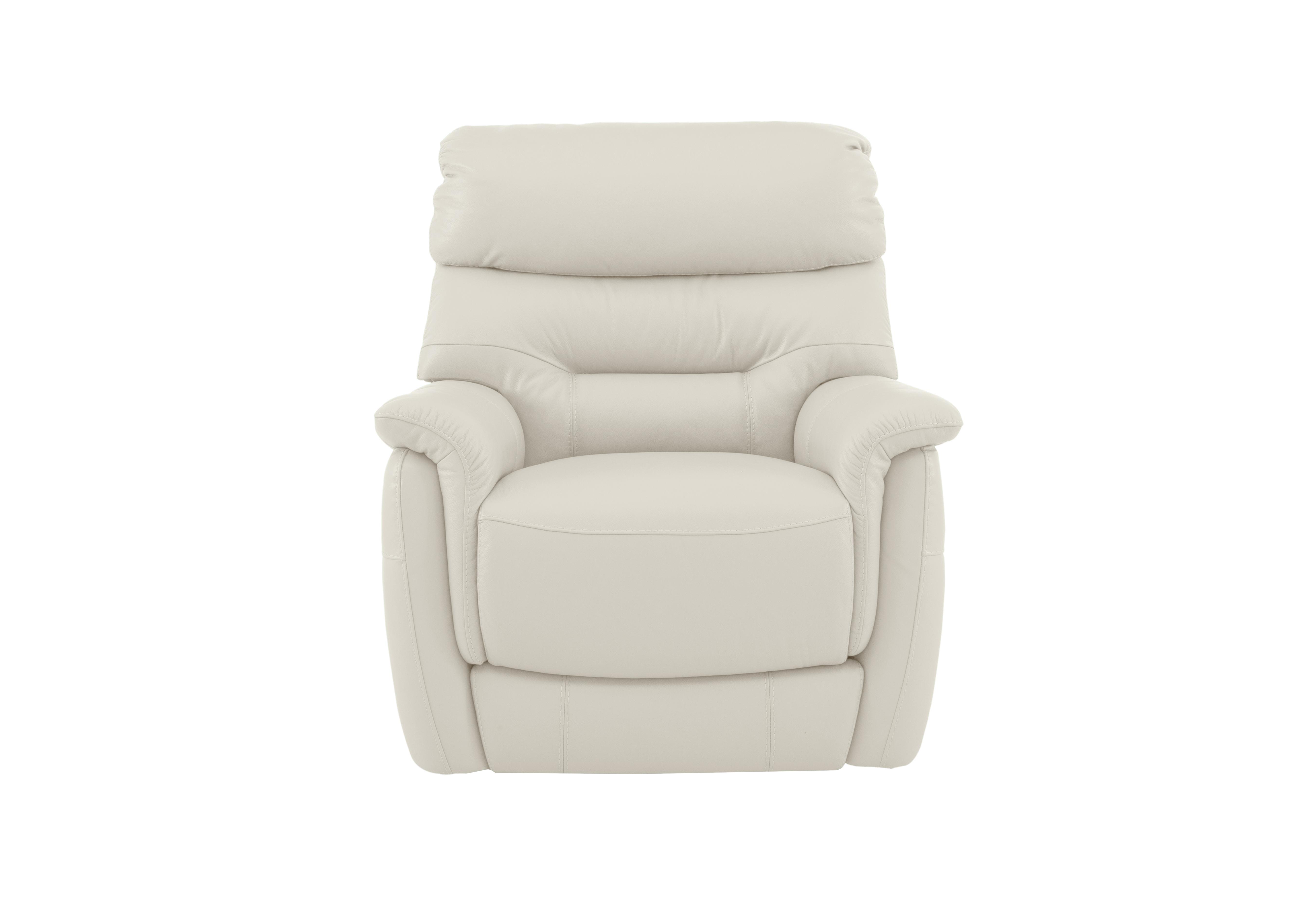 Chicago Leather Armchair in Bv-156e Frost on Furniture Village