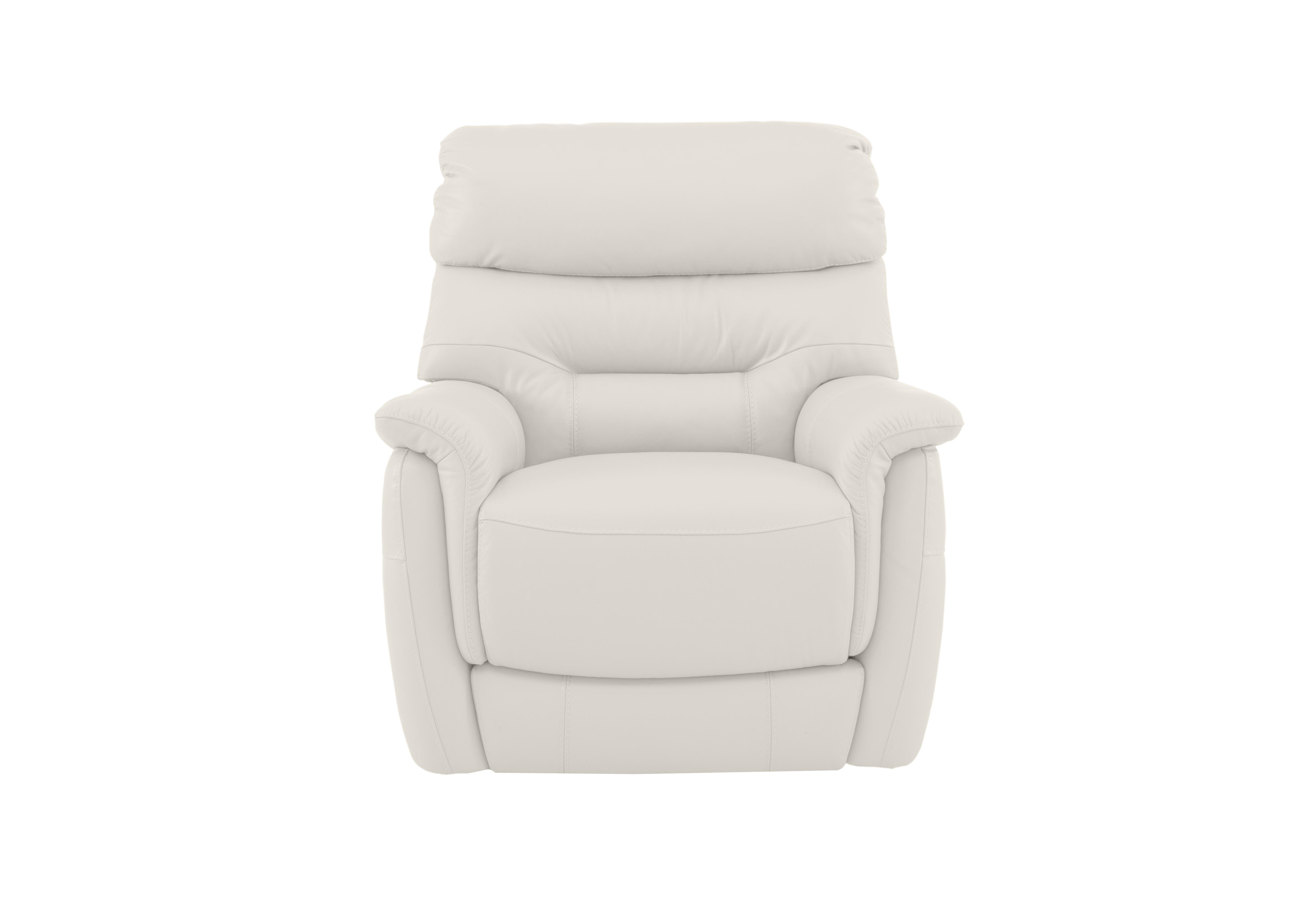 Chicago Leather Armchair in Bv-744d Star White on Furniture Village