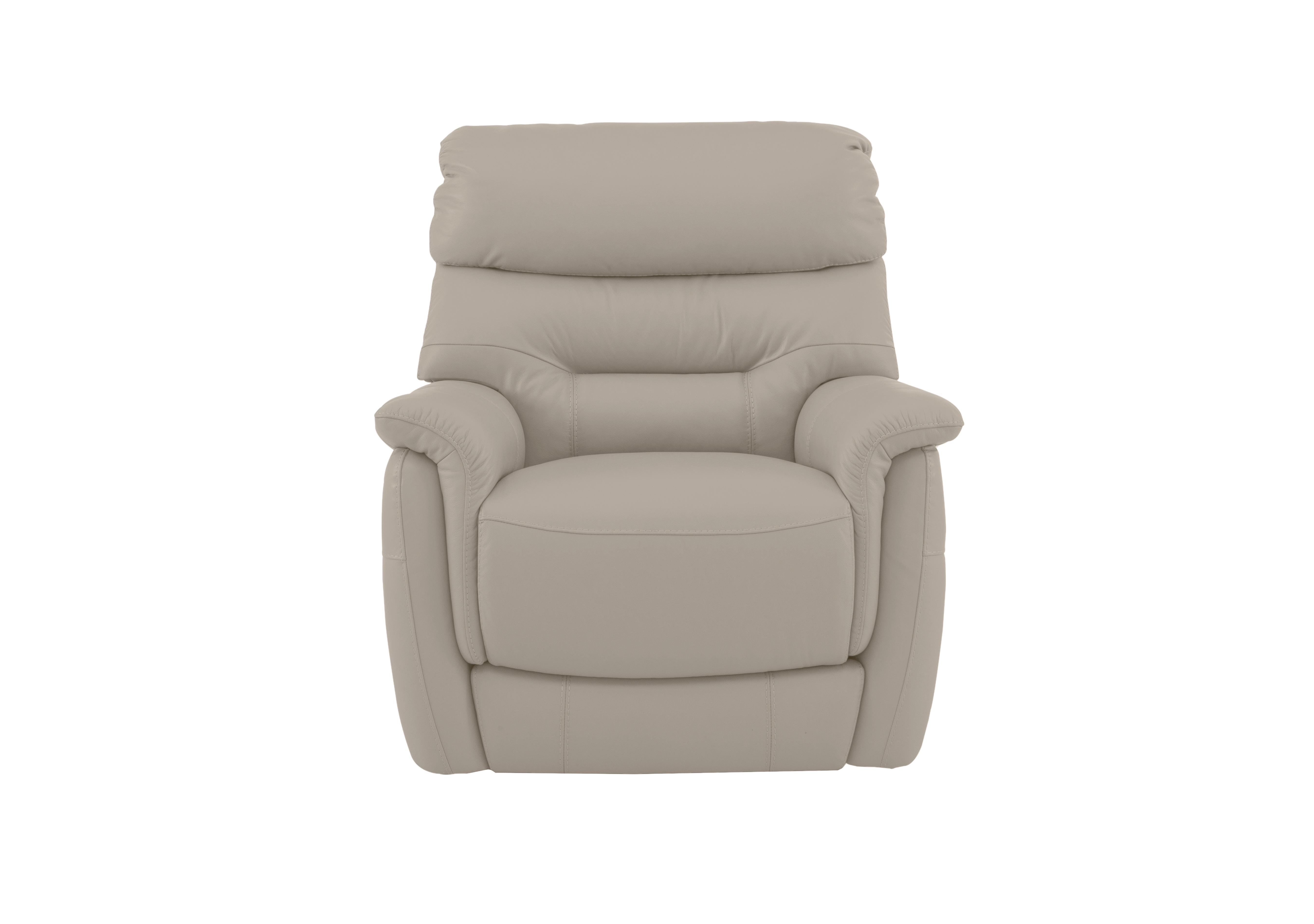 Chicago Leather Armchair in Bv-946b Silver Grey on Furniture Village