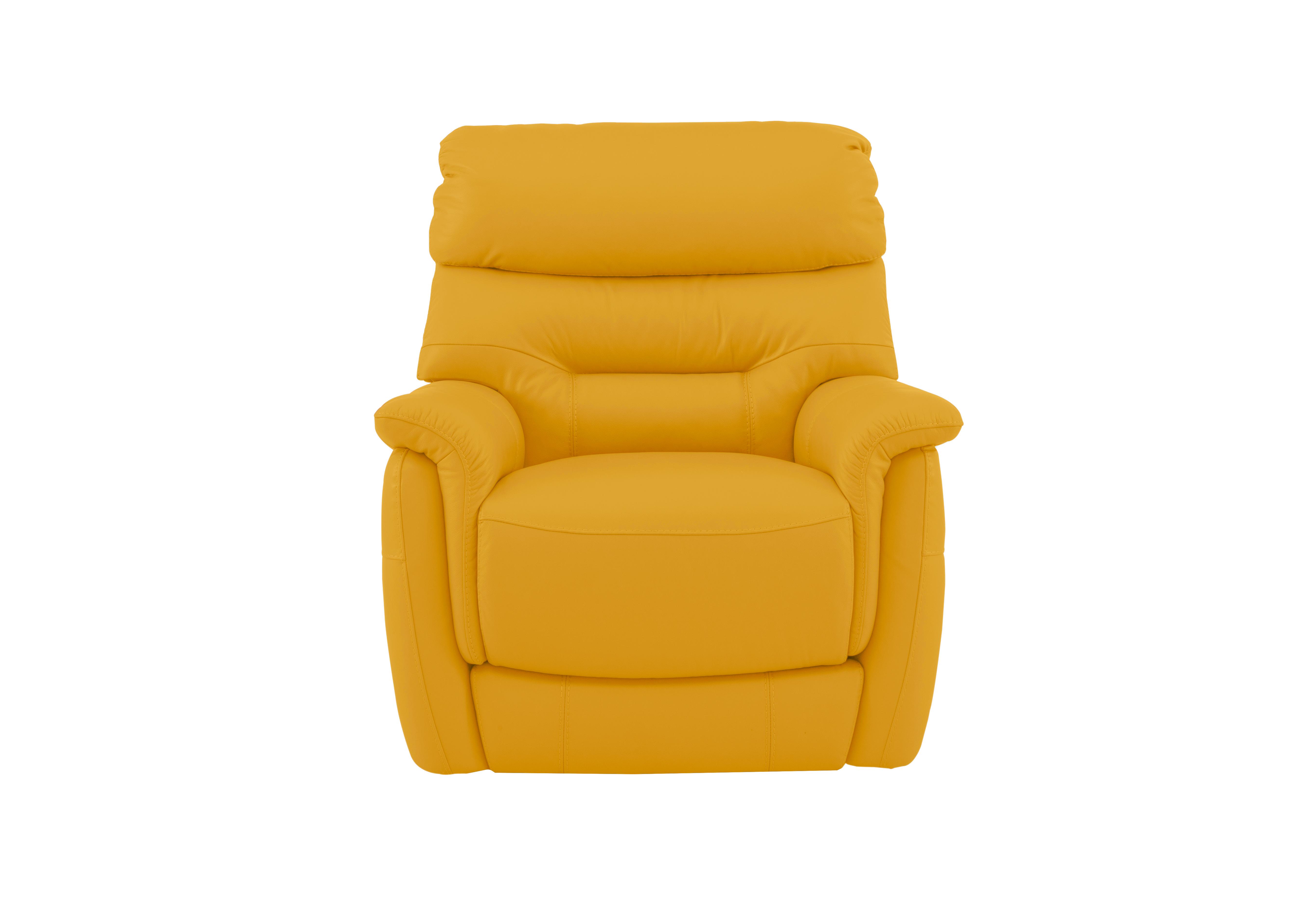 Chicago Leather Armchair in Nc-303e Sunflower on Furniture Village