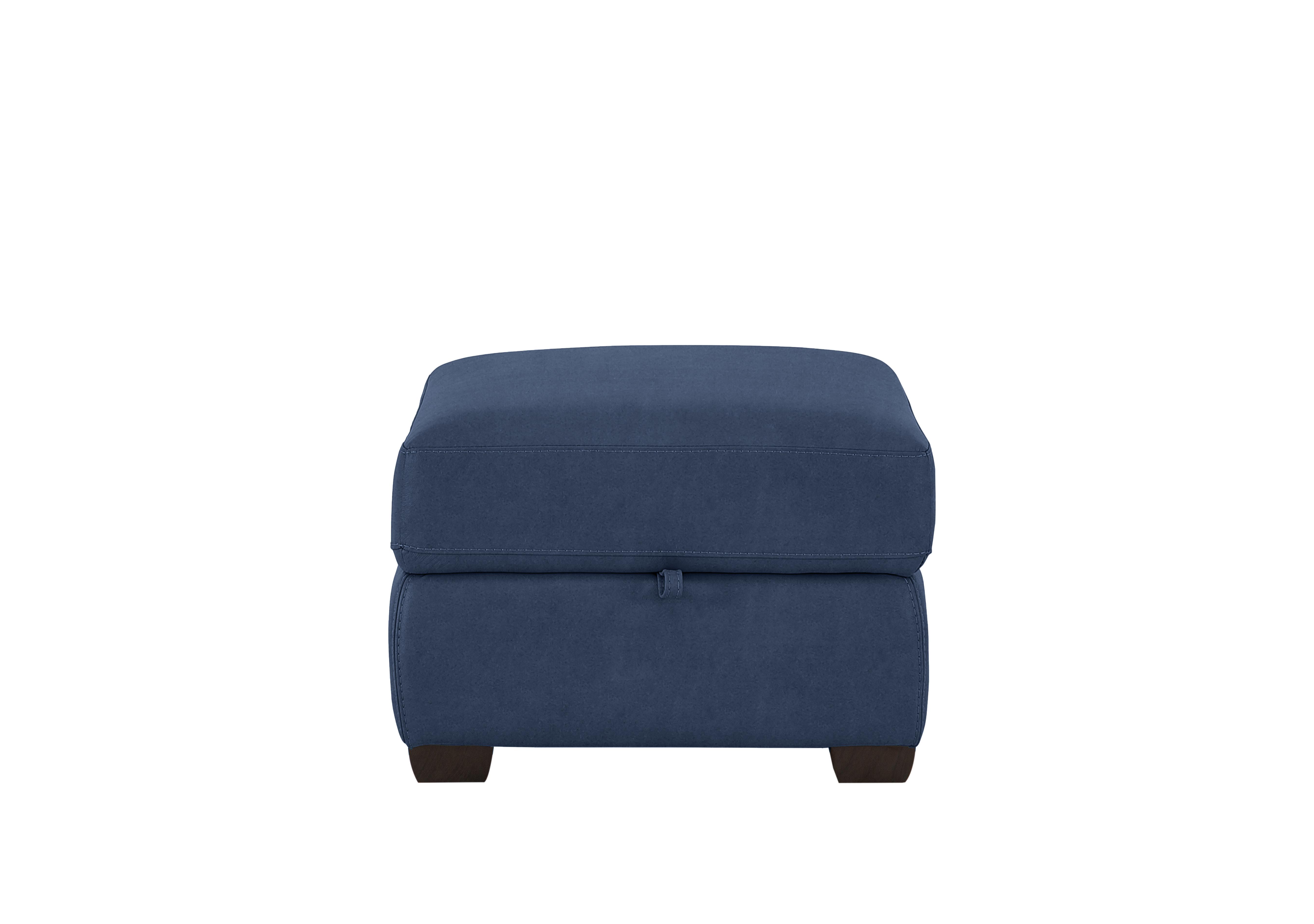 Chicago Fabric Storage Footstool in Bfa-Blj-R10 Blue on Furniture Village