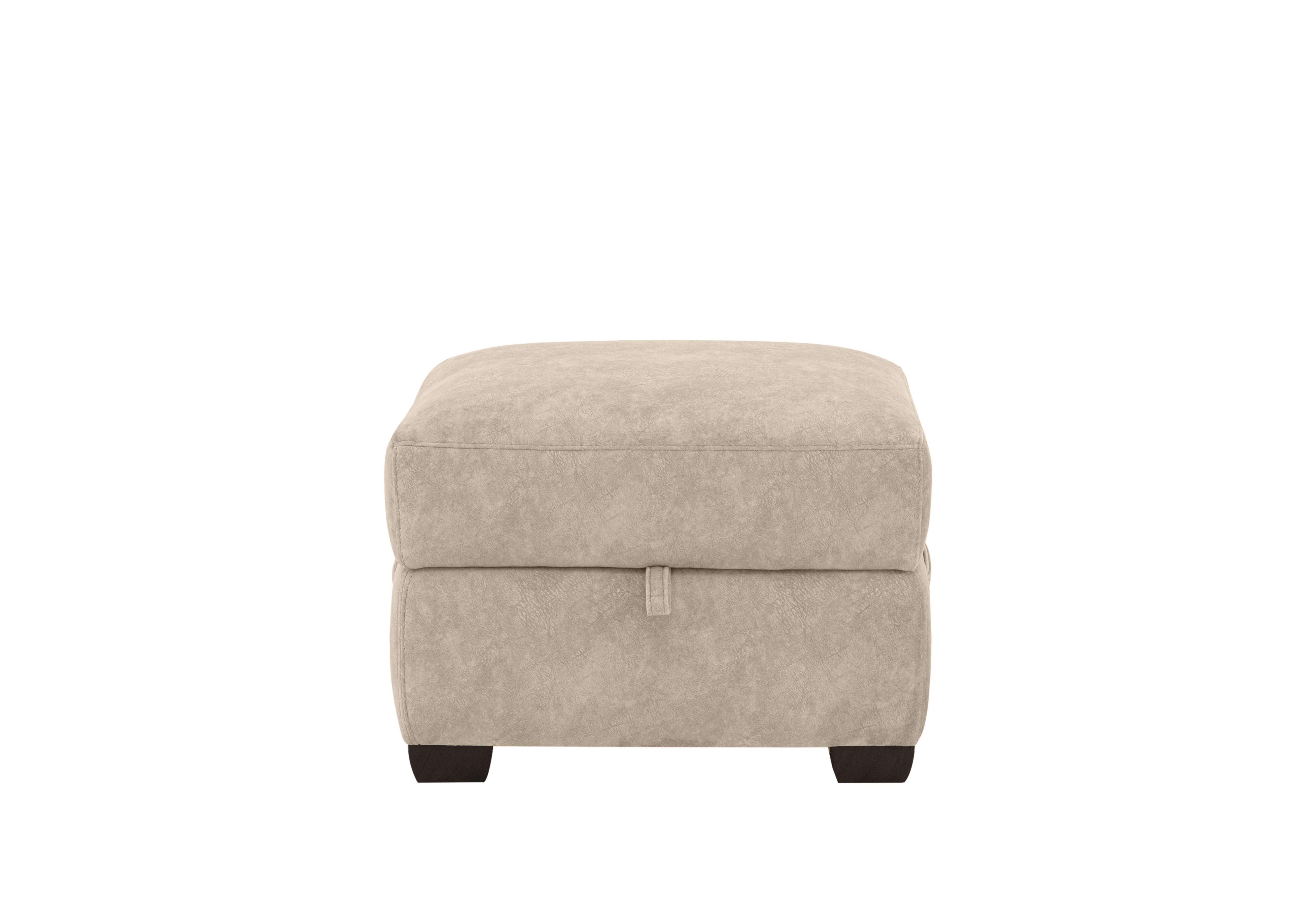 Chicago Fabric Storage Footstool in Bfa-Bnn-R26 Cream on Furniture Village