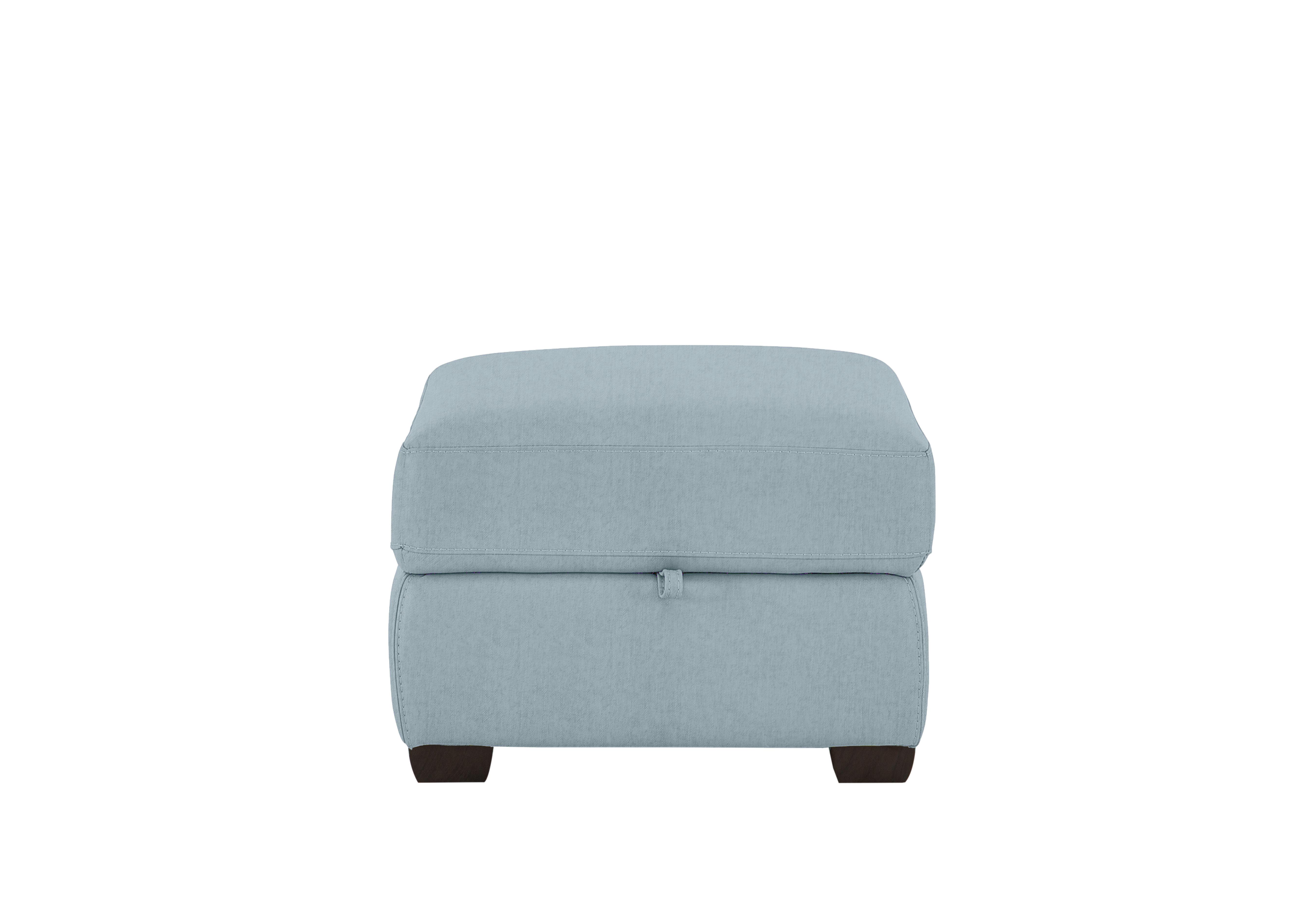 Chicago Fabric Storage Footstool in Fab-Meo-R17 Baby Blue on Furniture Village