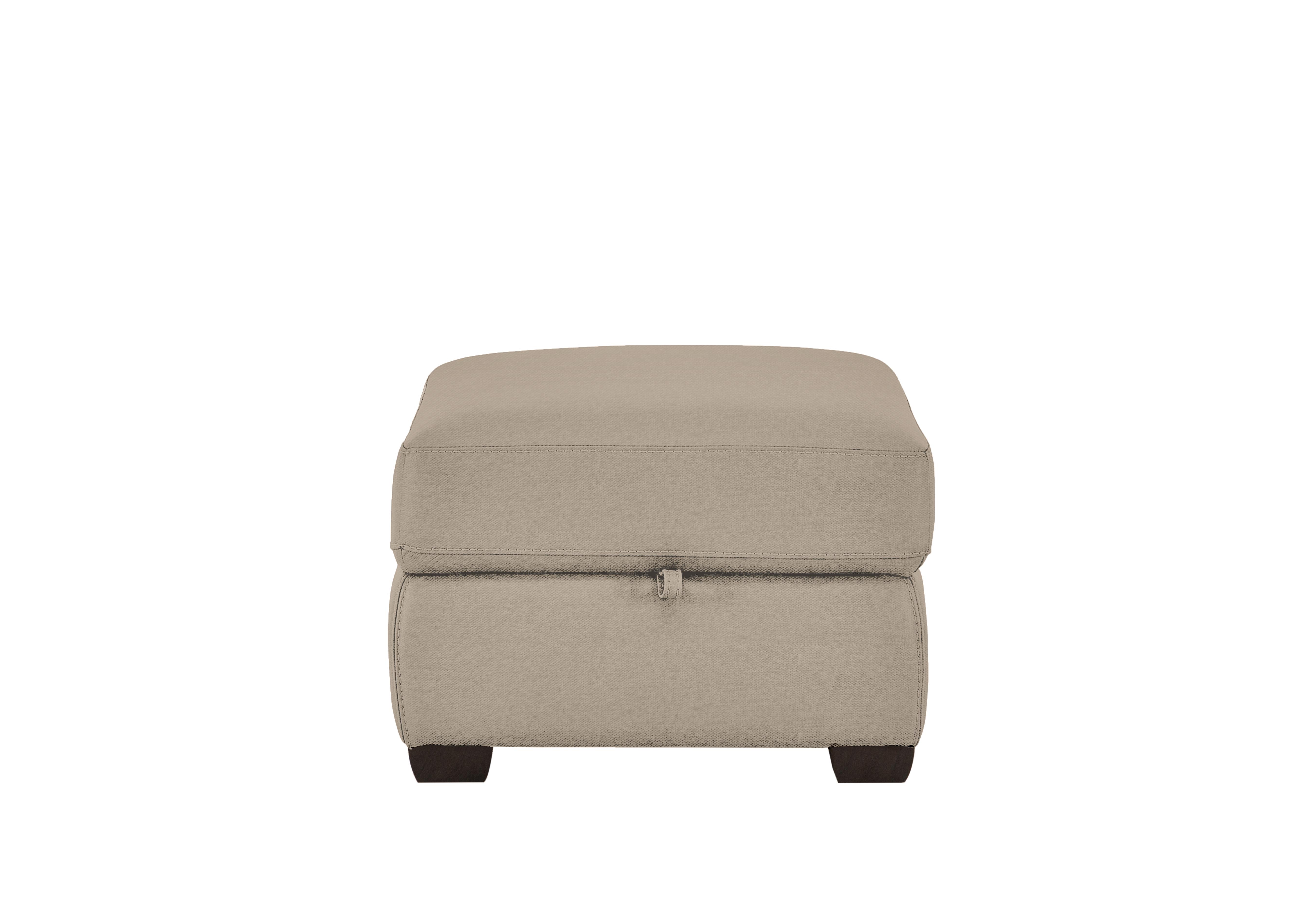 Chicago Fabric Storage Footstool in Fab-Ska-R28 Beige on Furniture Village