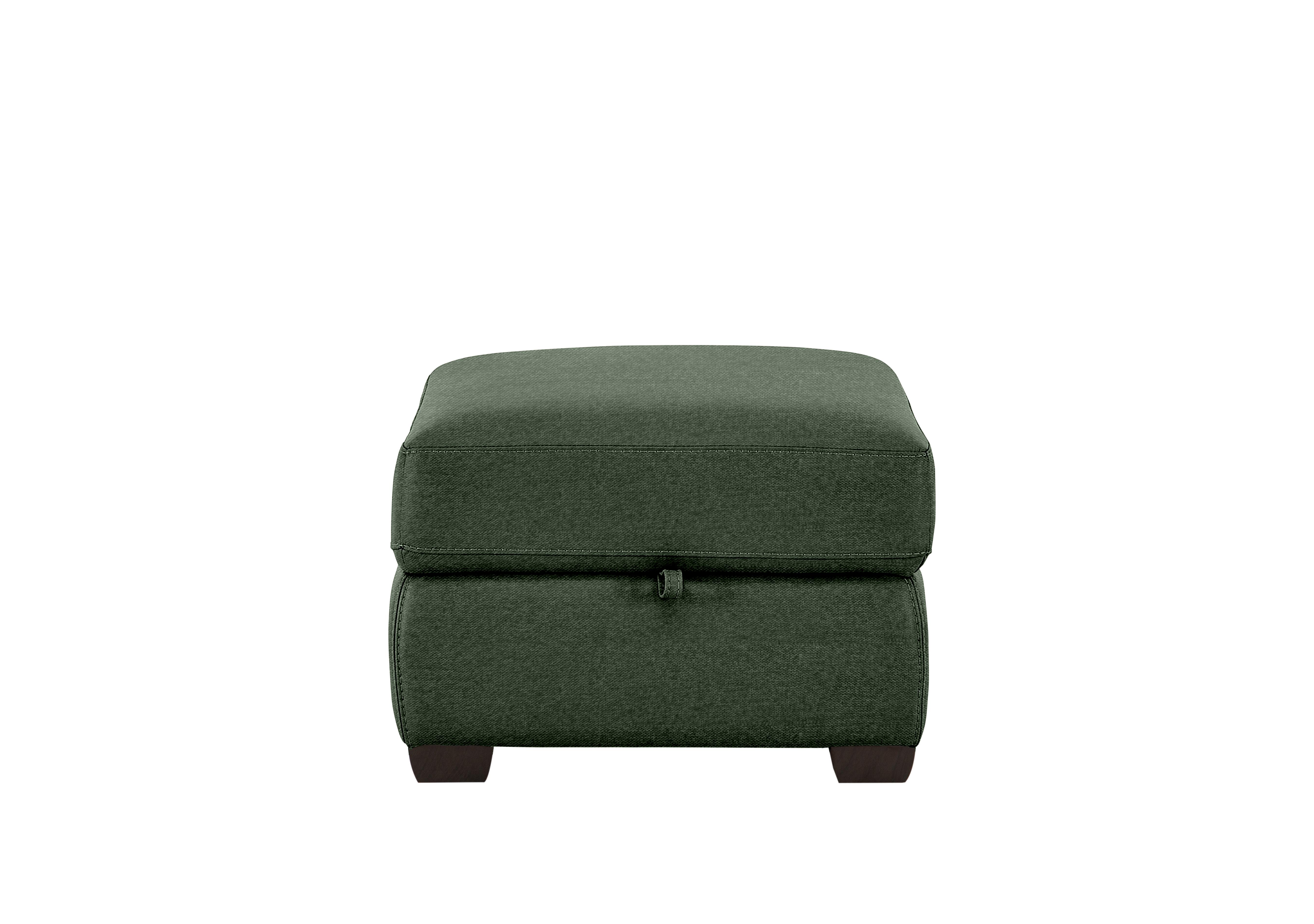 Chicago Fabric Storage Footstool in Fab-Ska-R48 Moss Green on Furniture Village