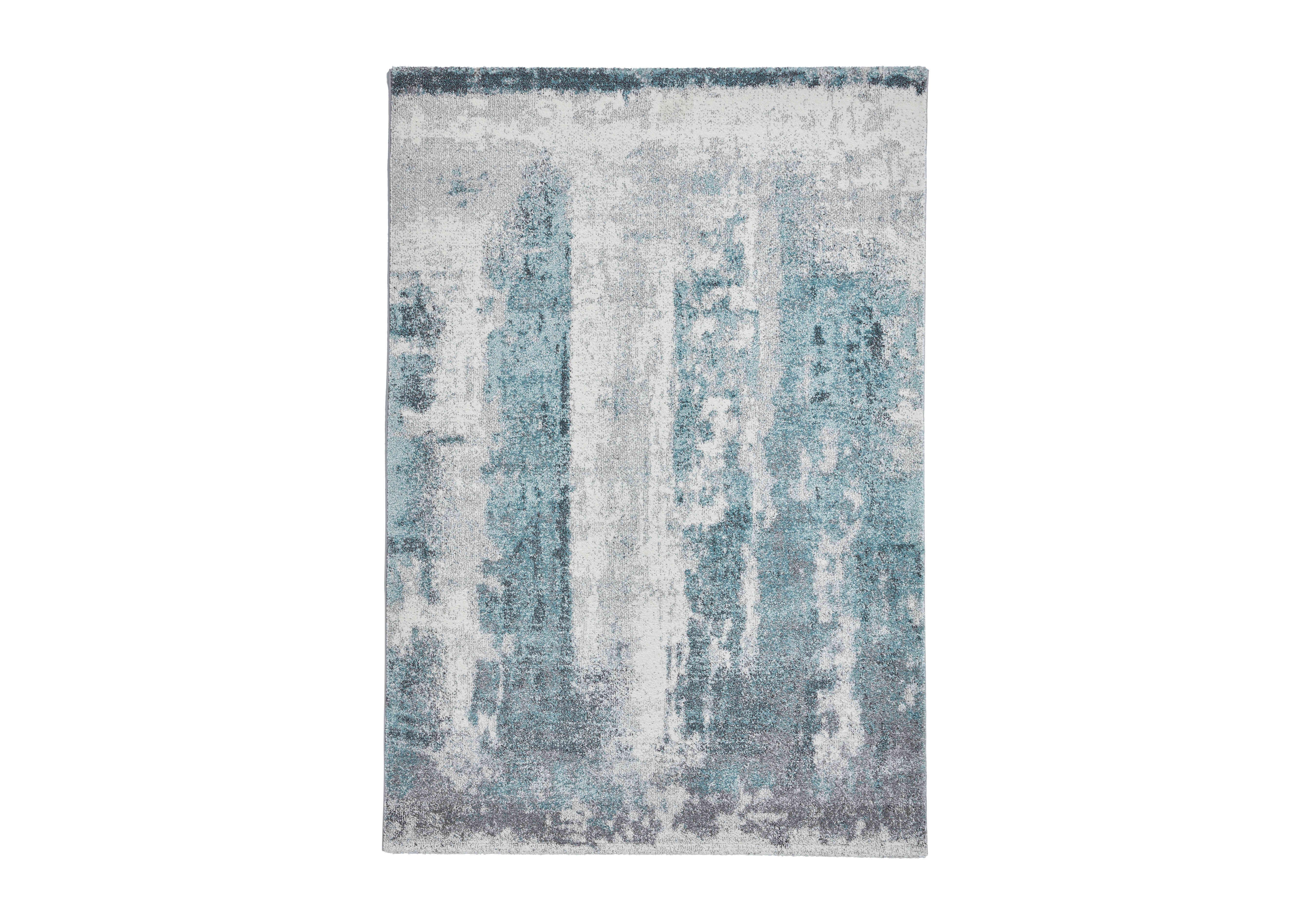 Reya Rug in Ivory/Blue on Furniture Village