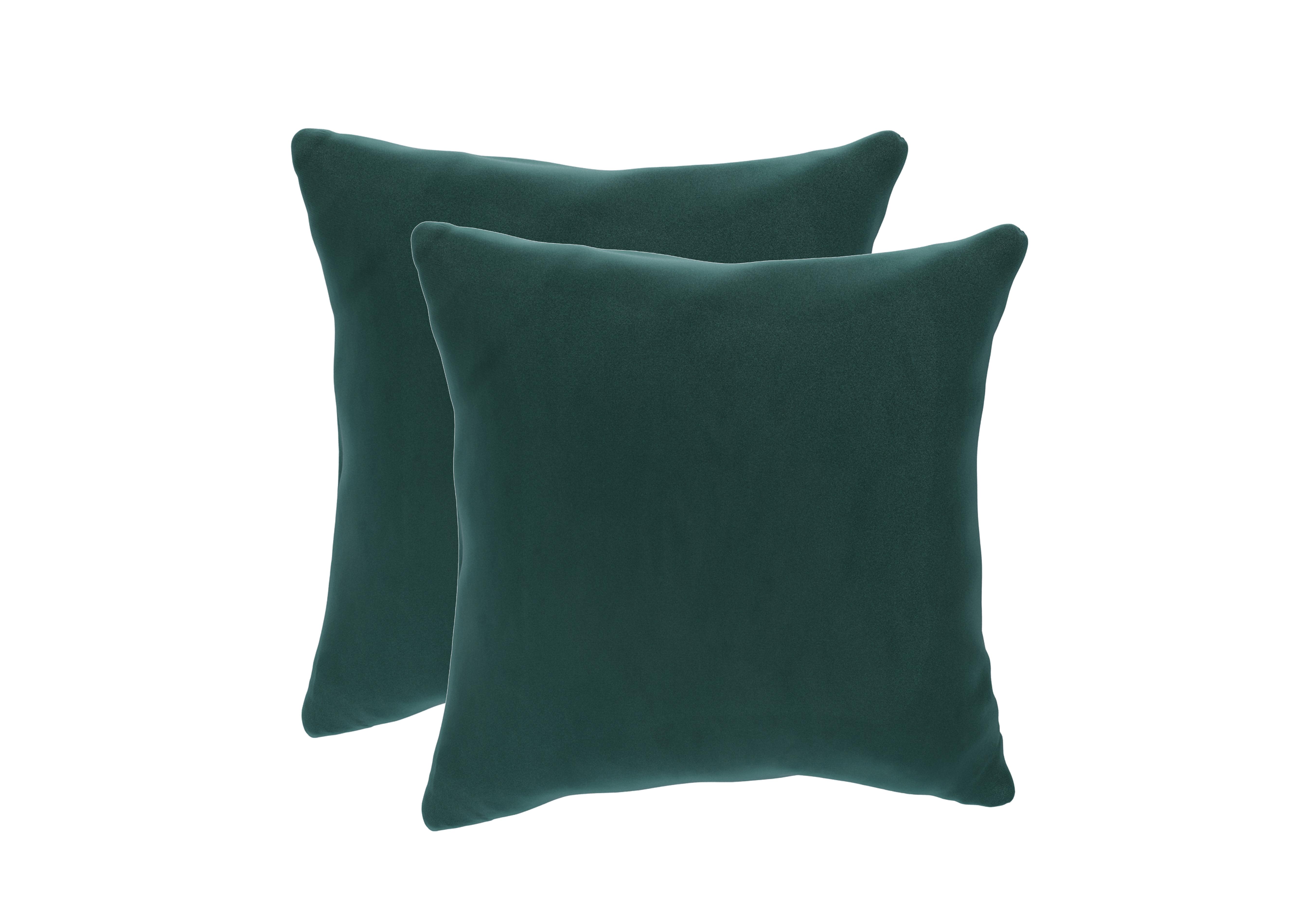 Pair of Large Scatter Cushions in Eve259 Evening Teal on Furniture Village