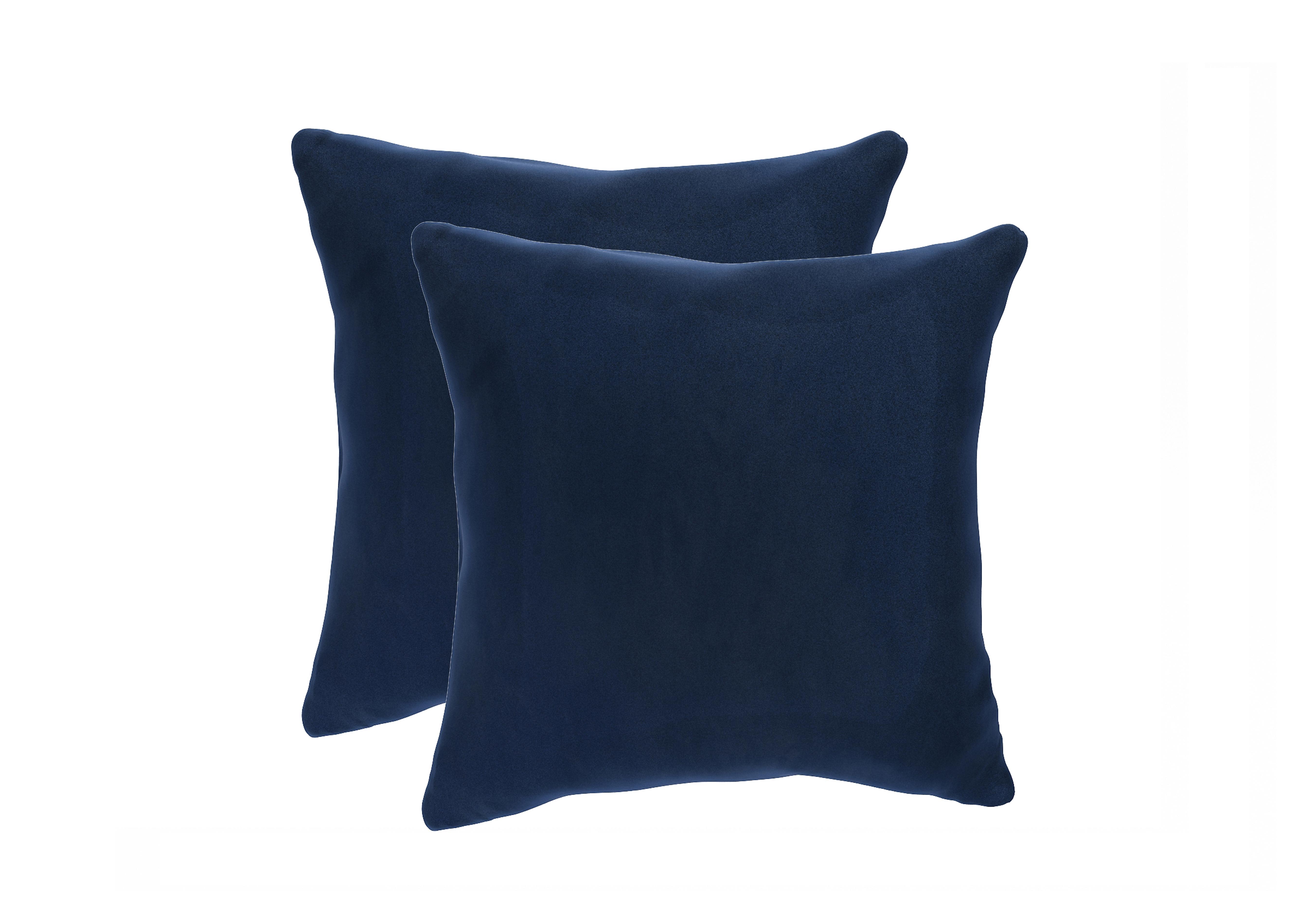 Pair of Large Scatter Cushions in Mid009 Midnight Indigo on Furniture Village