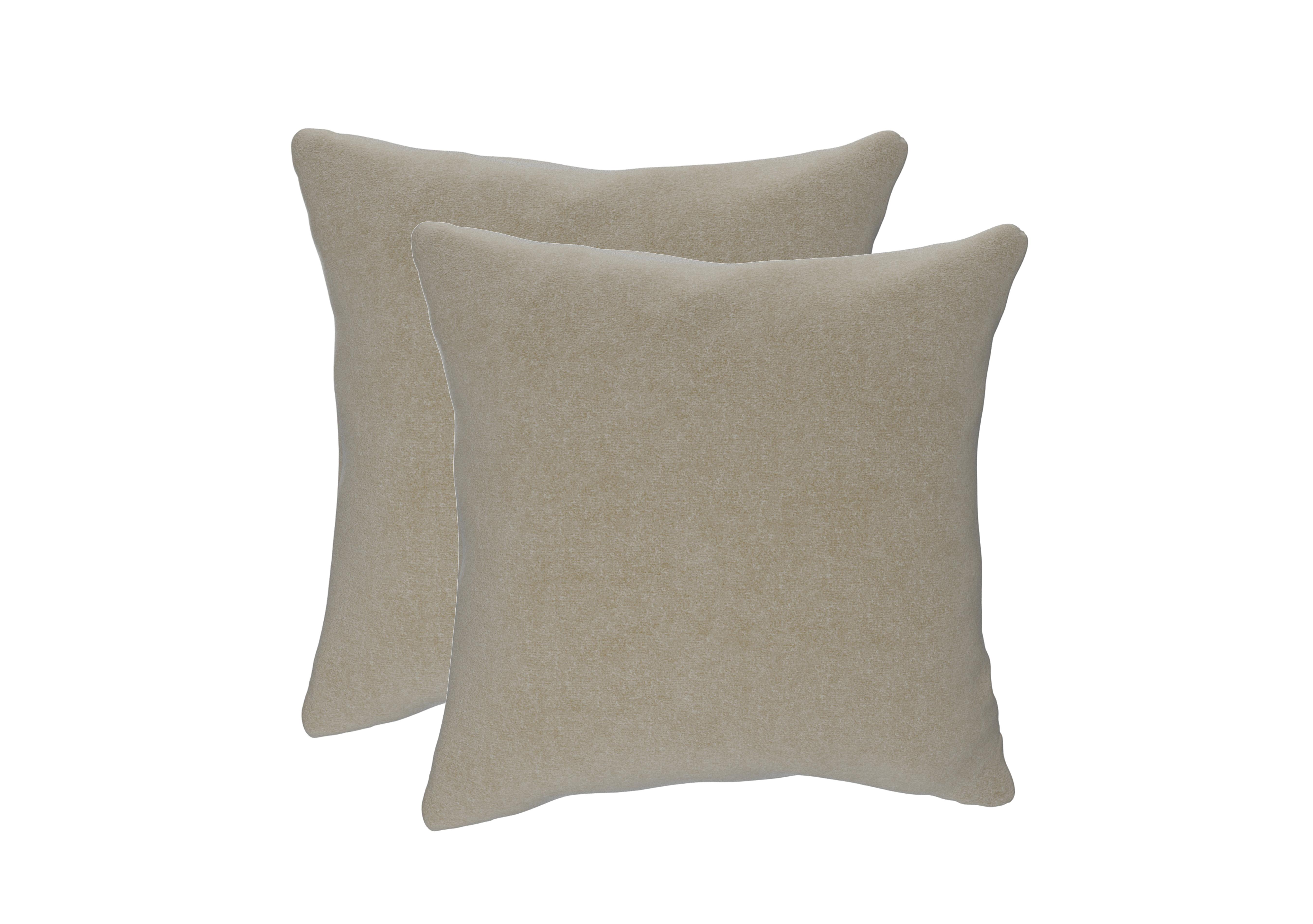 Pair of Large Scatter Cushions in Qui193 Quiet Fawn on Furniture Village