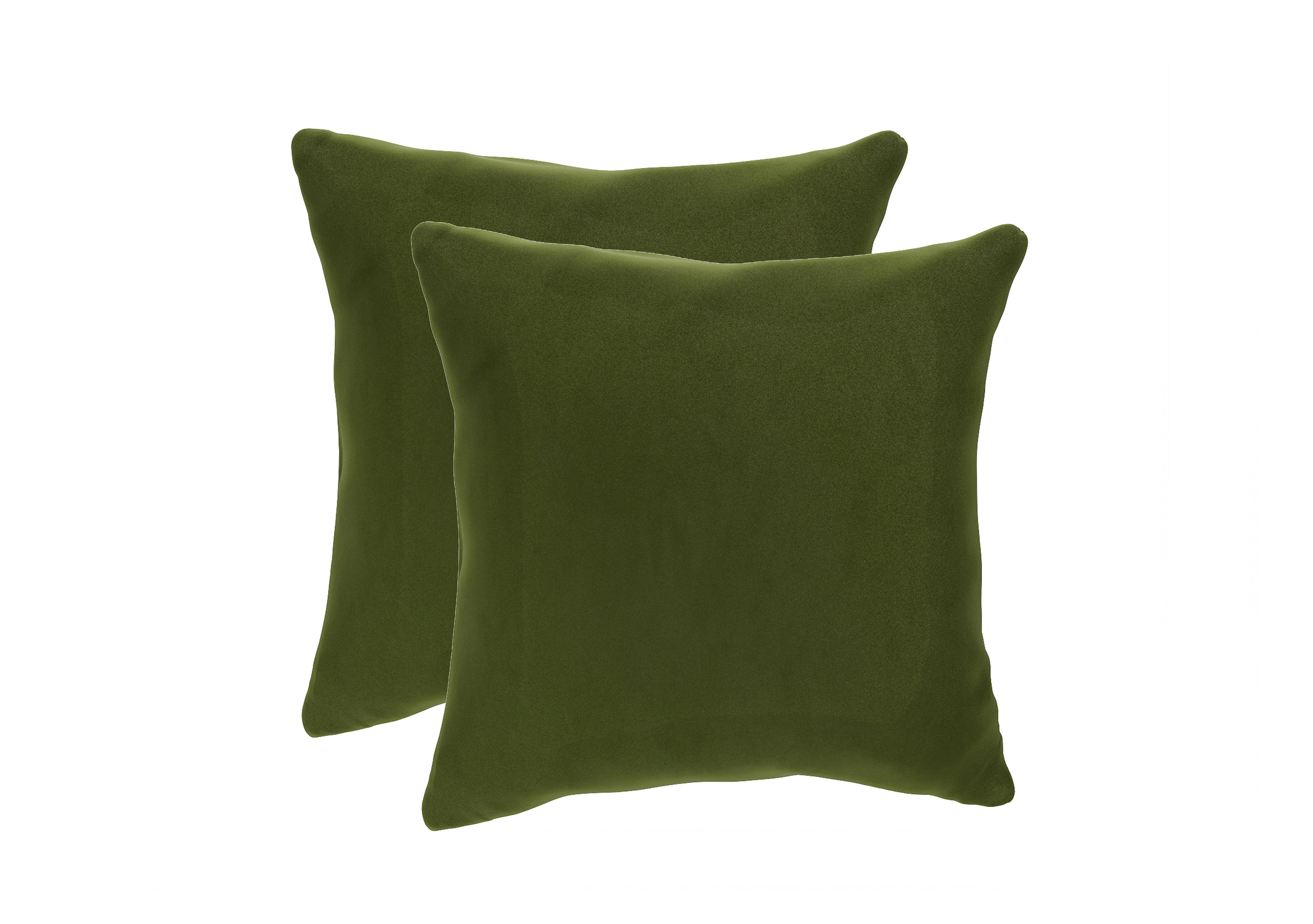Pair of Large Scatter Cushions in Woo160 Woodland Moss on Furniture Village