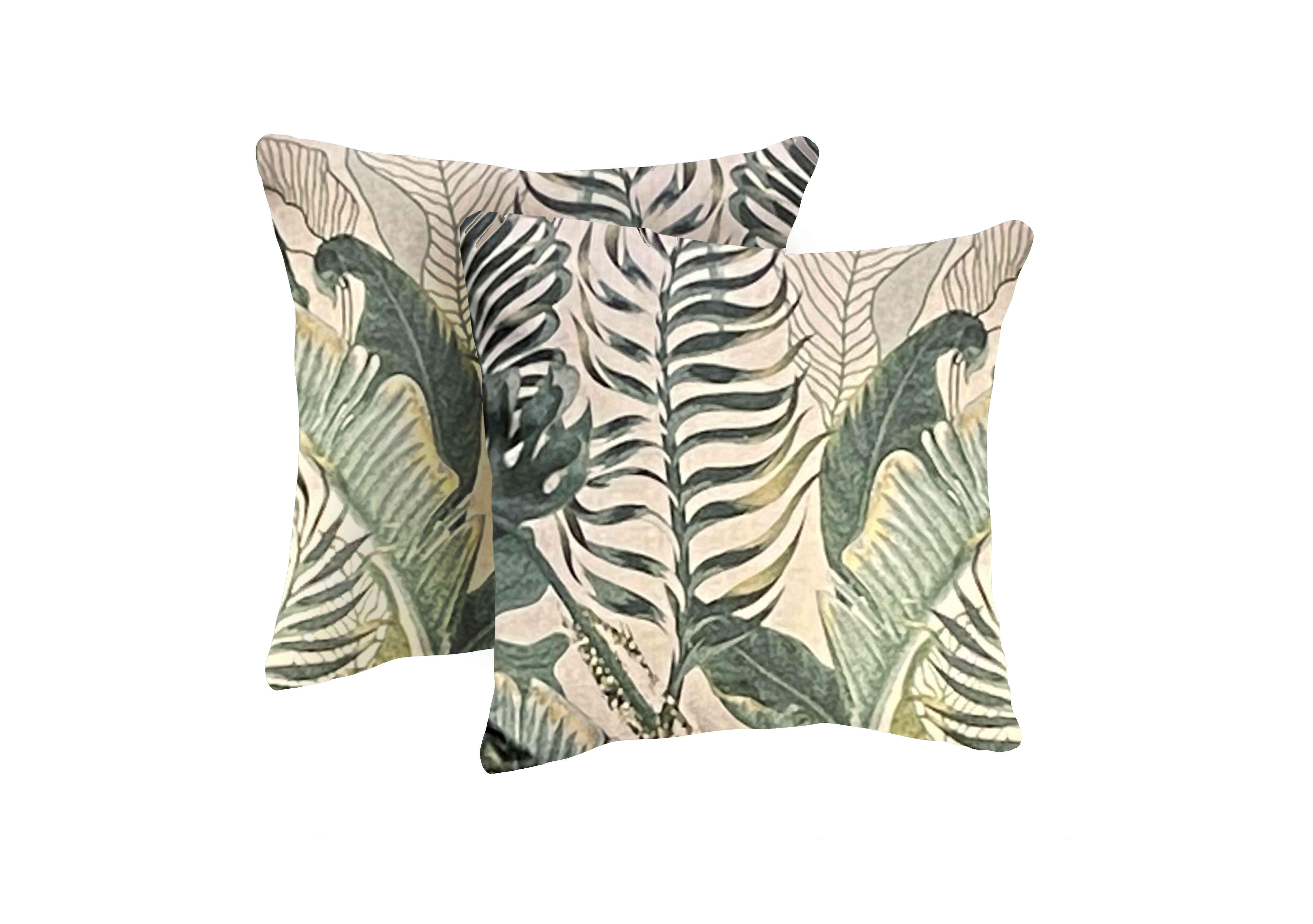 Pair of Small Scatter Cushions in Eme381 Emerald on Furniture Village