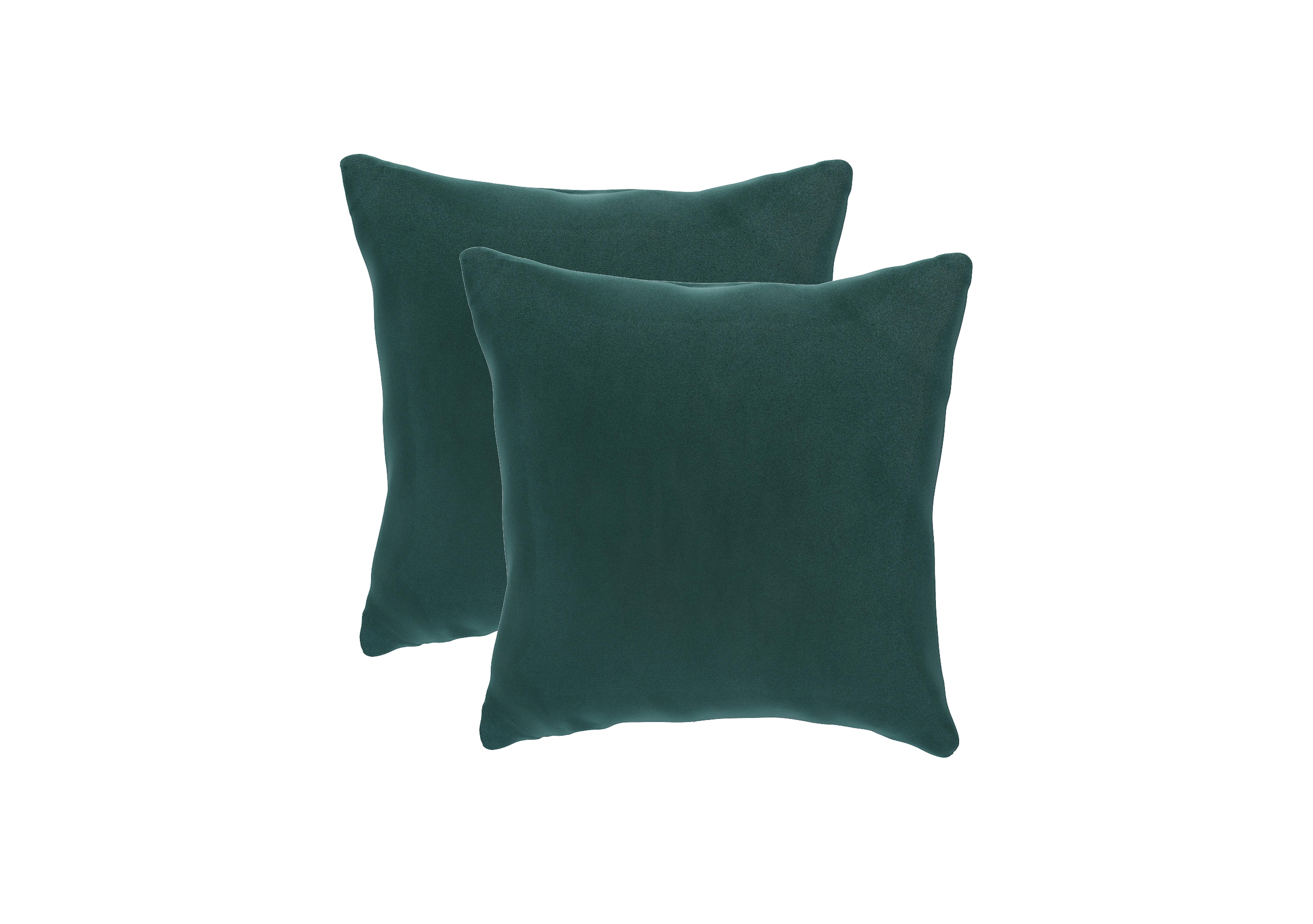 Pair of Small Scatter Cushions in Eve259 Evening Teal on Furniture Village