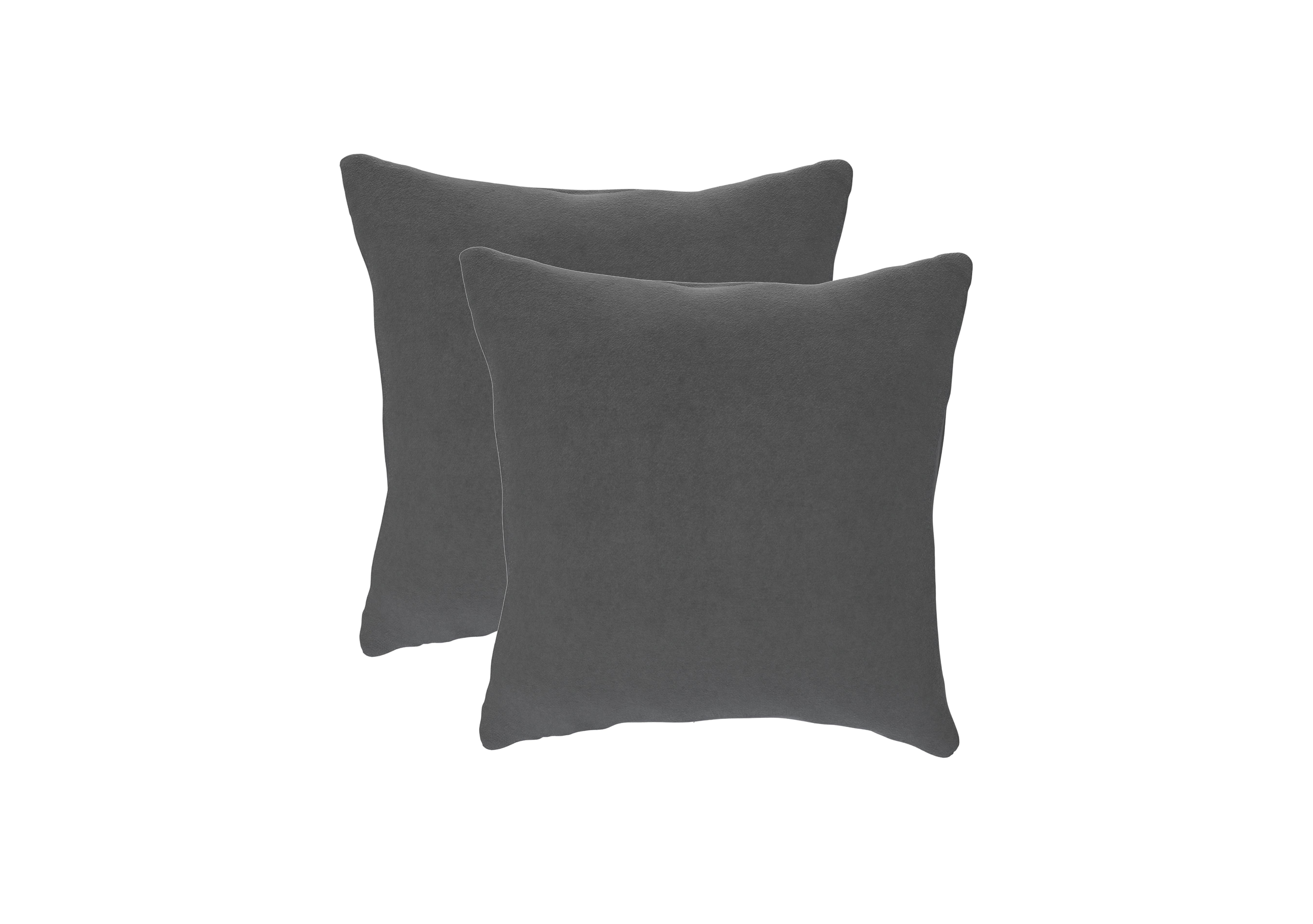 Pair of Small Scatter Cushions in Sla157 Slate Shadow on Furniture Village