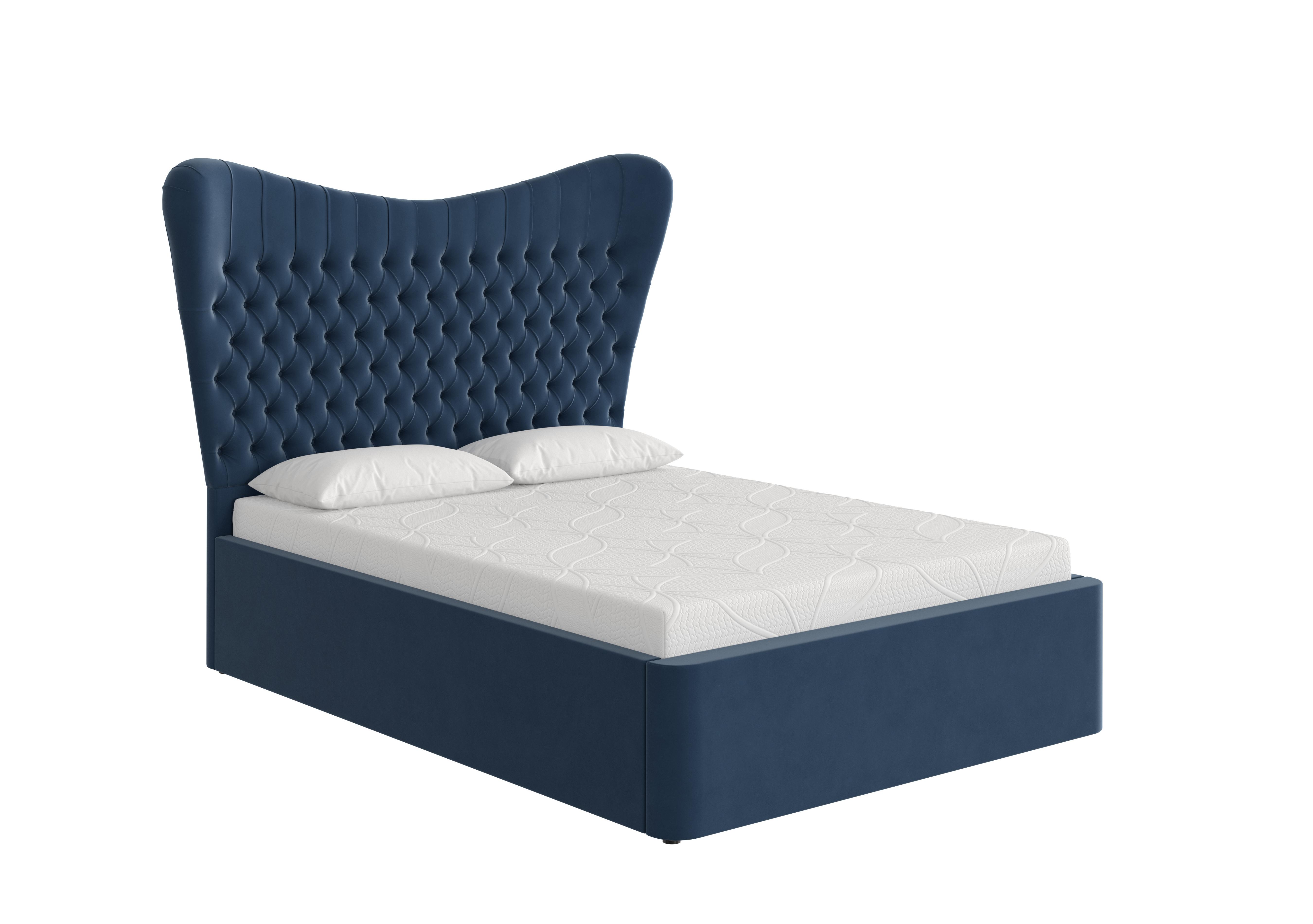 Caesar Bedframe in Velvet Navy on Furniture Village