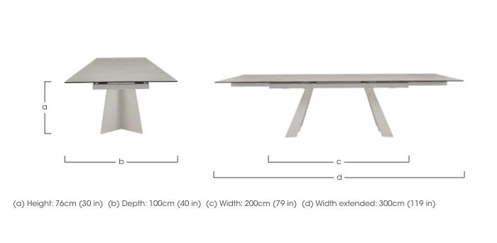 Wings 200-300cm Extending Dining Table in  on Furniture Village