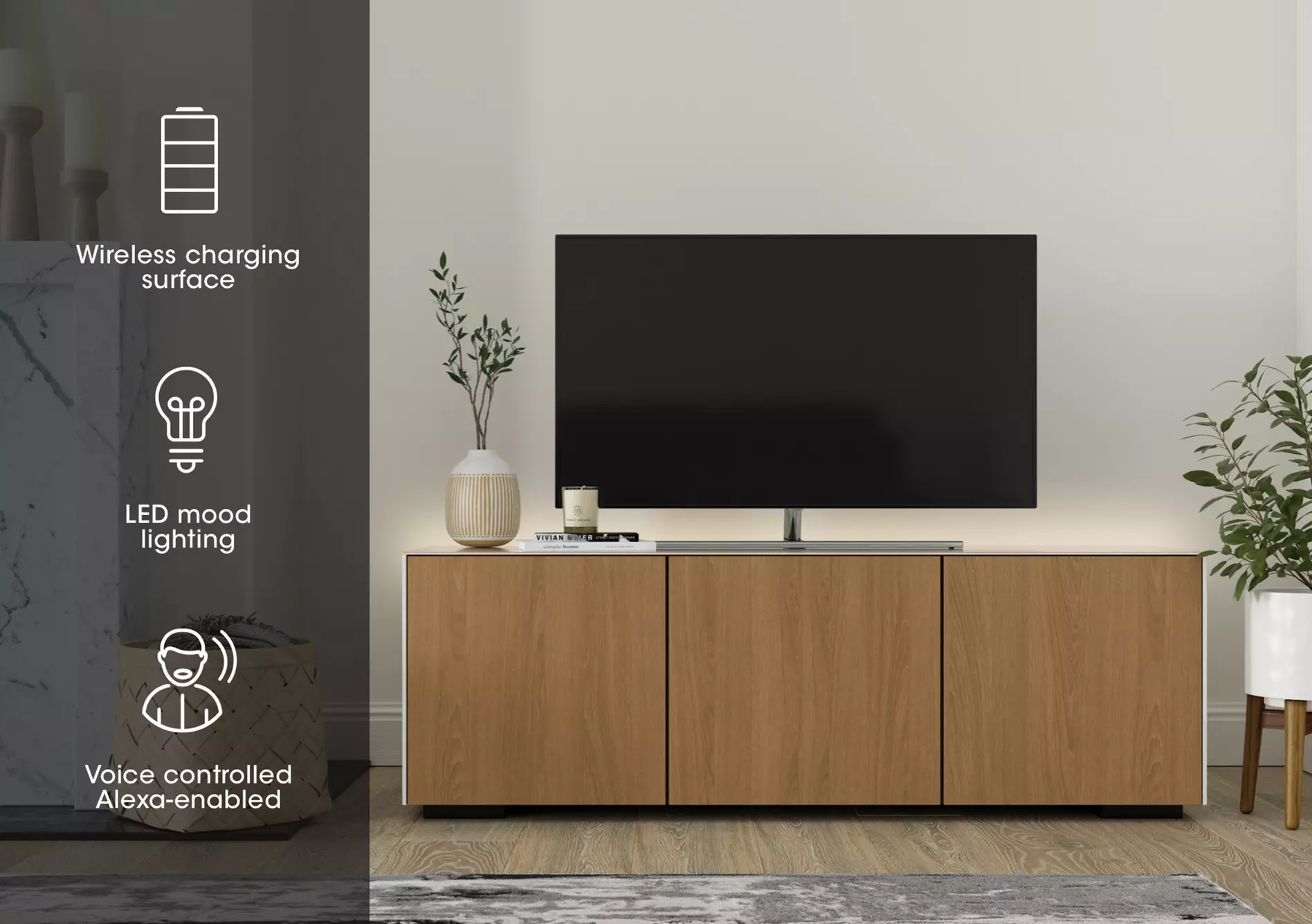 Lexa Smart 150cm Wide TV Unit